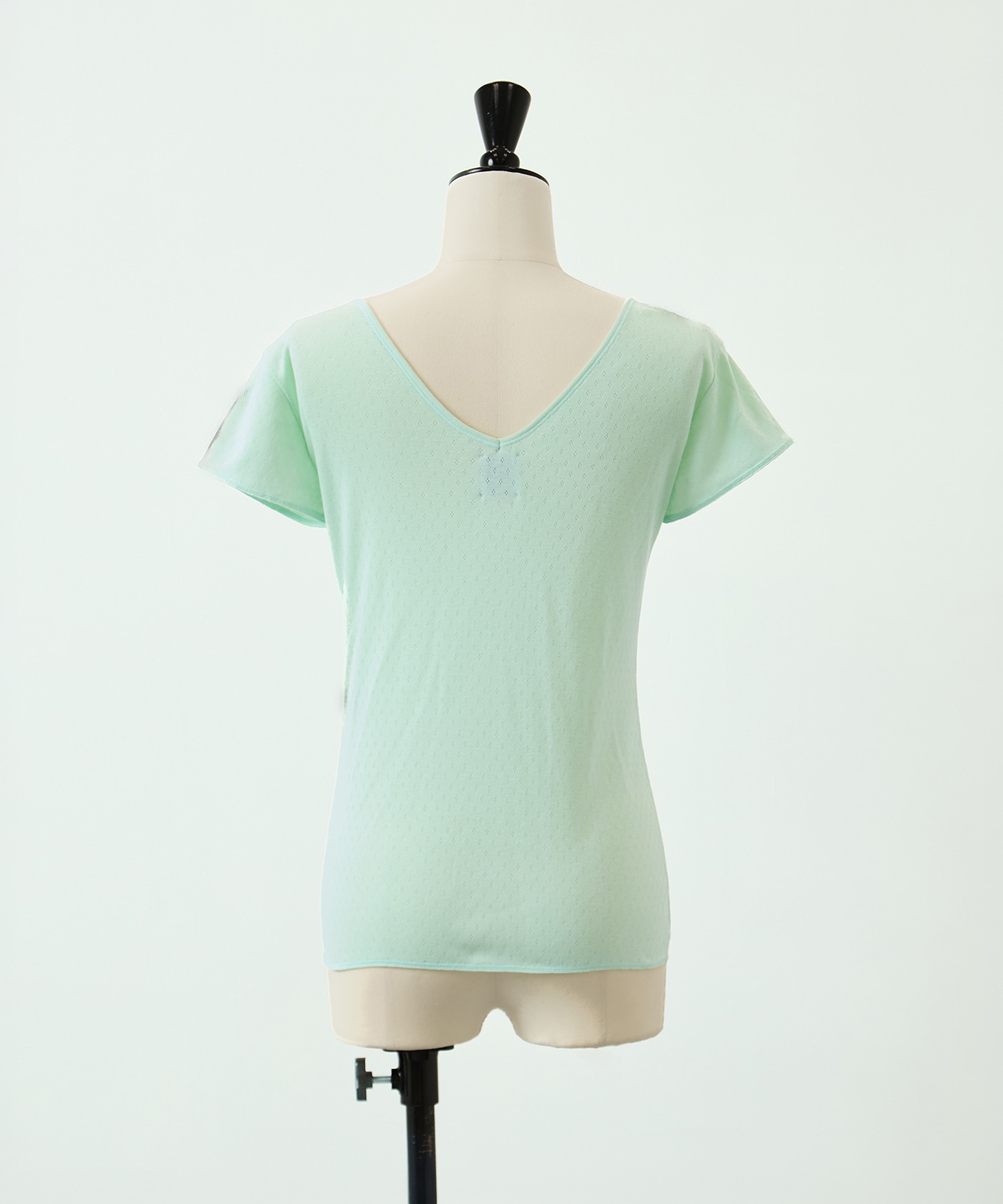 Cotton Silk Double V Neck Cap Sleeve T GOOD PEOPLE GOOD STITCHING GOOD PRODUCT