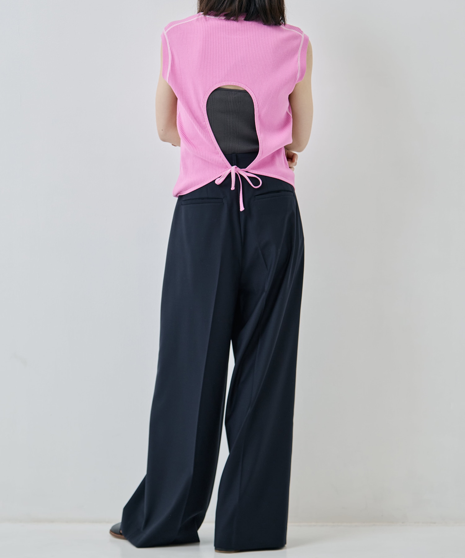 Organic cotton open back NS T HAKUJI