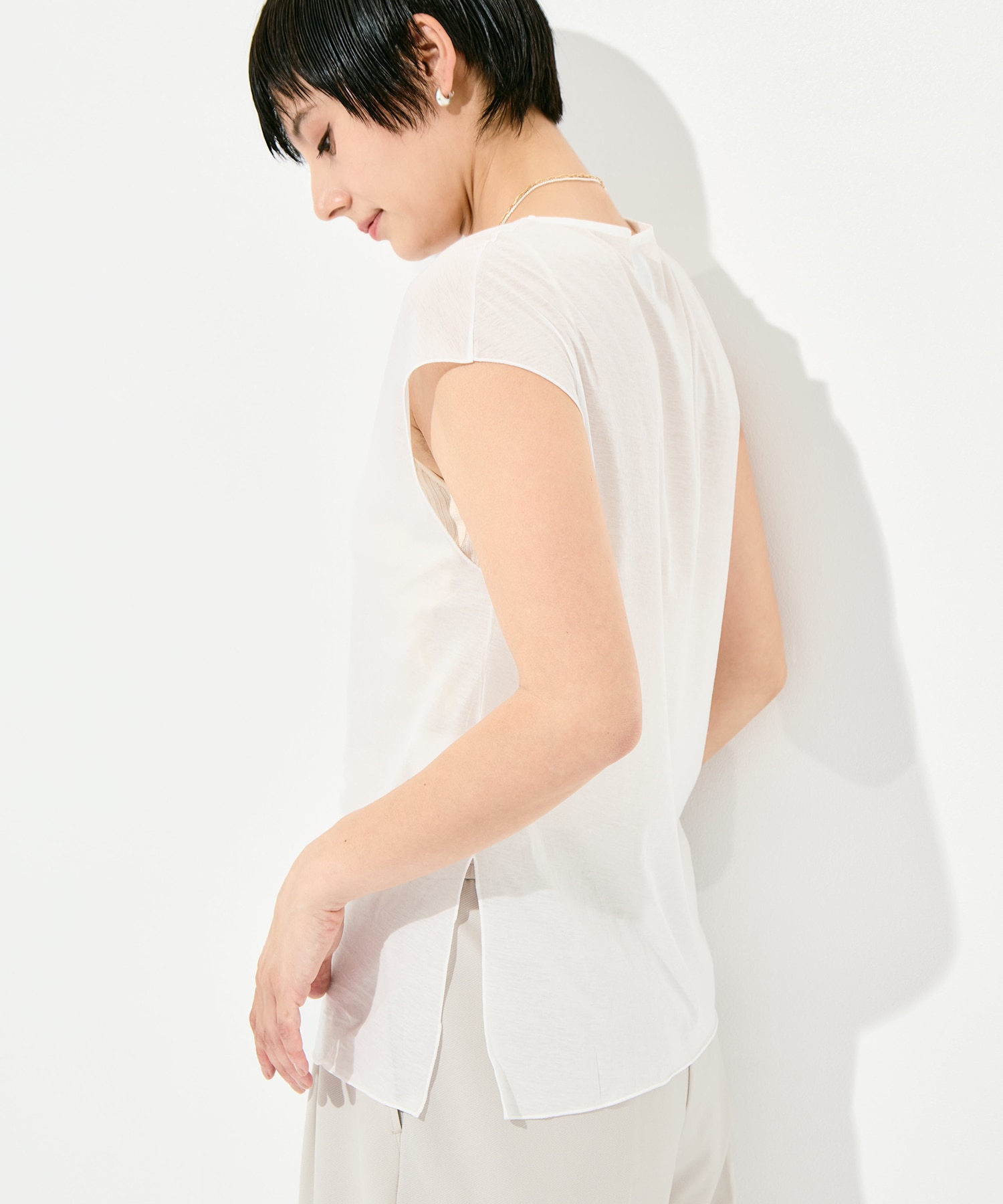 Side Slit French Sleeve T GOOD PEOPLE GOOD STITCHING GOOD PRODUCT