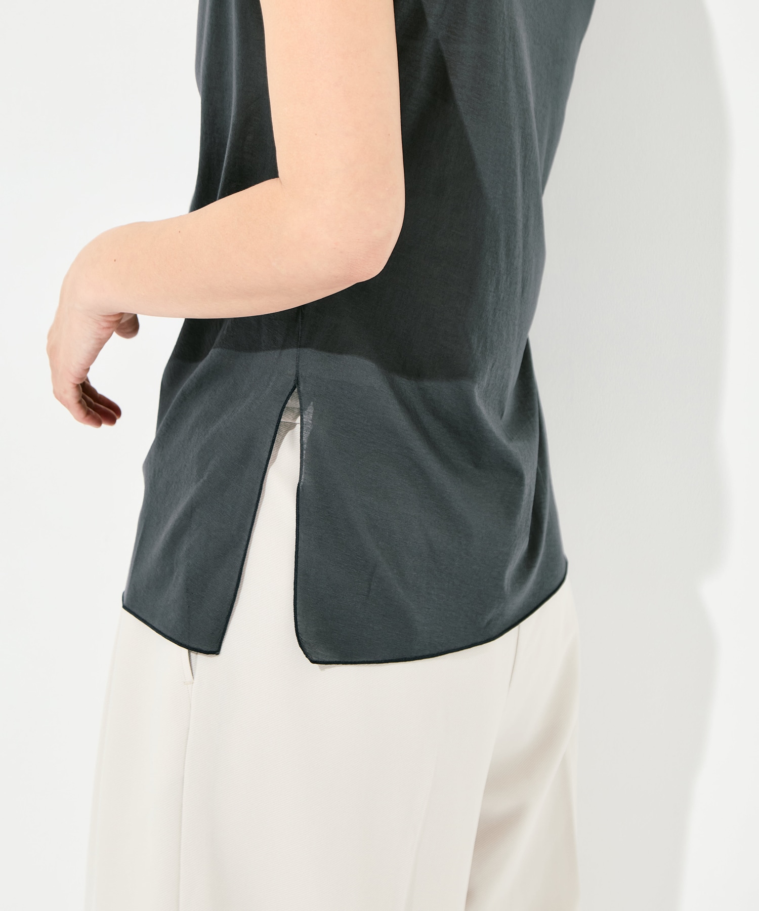 Side Slit French Sleeve T GOOD PEOPLE GOOD STITCHING GOOD PRODUCT