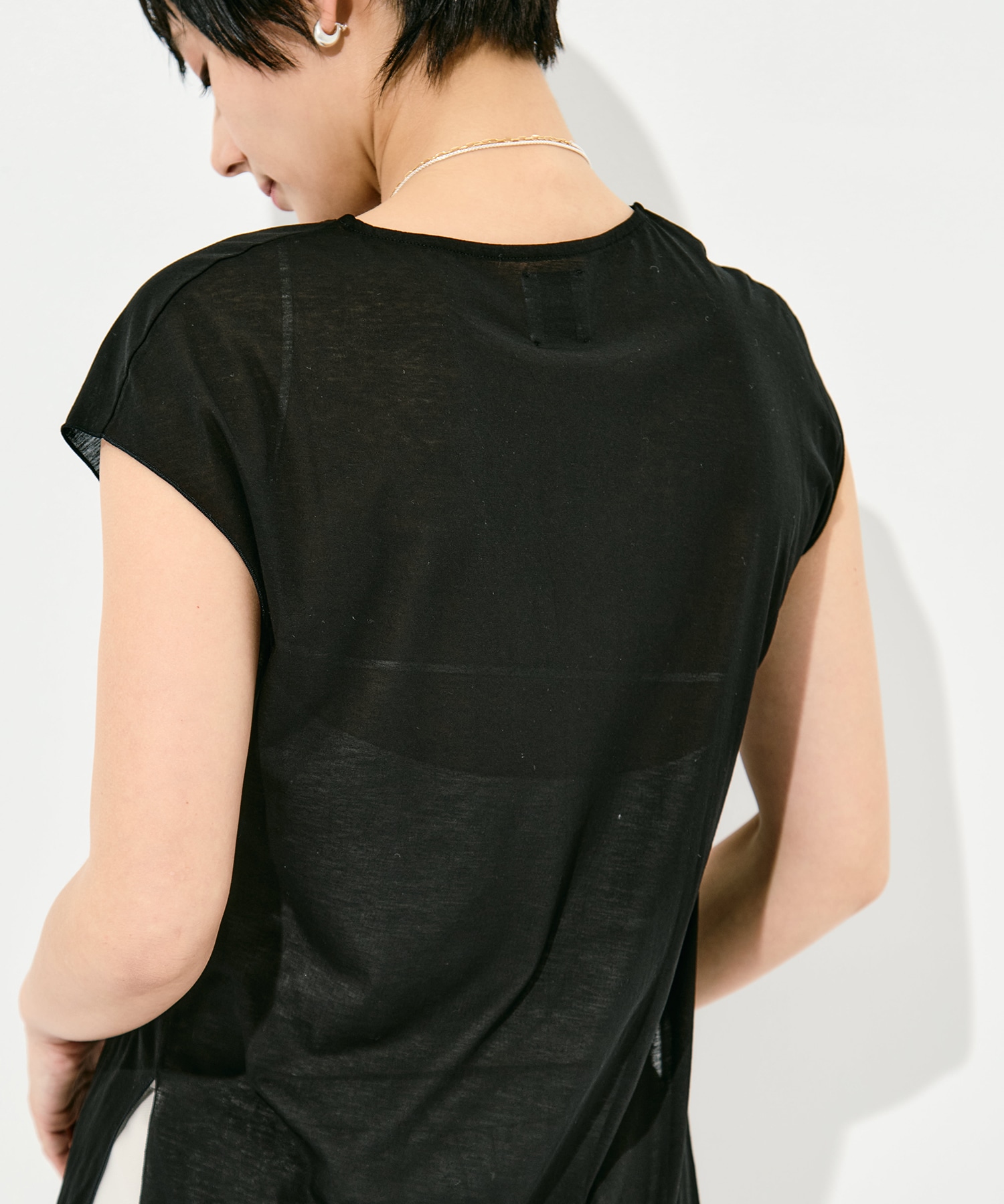 Side Slit French Sleeve T GOOD PEOPLE GOOD STITCHING GOOD PRODUCT