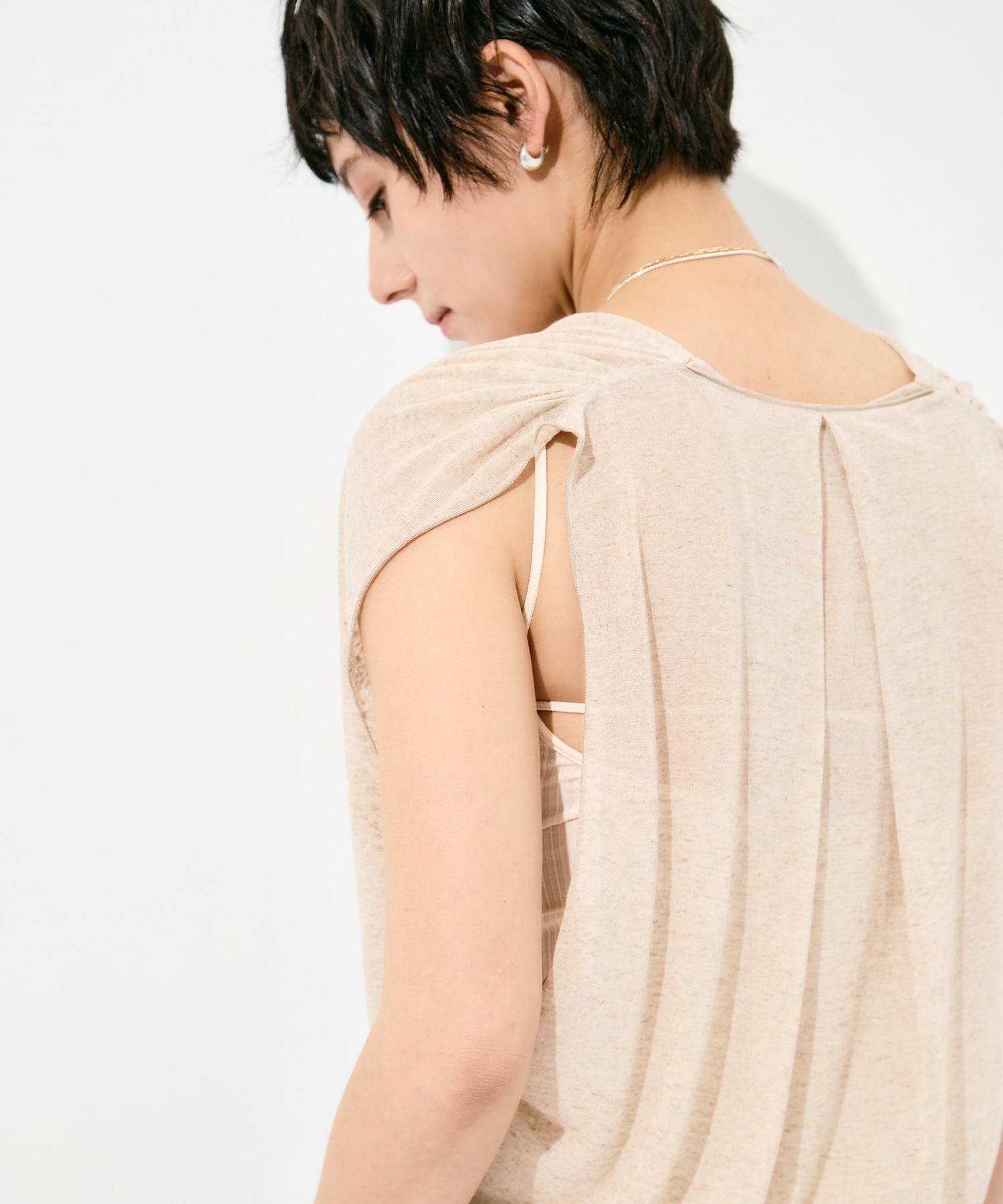 Draped No Sleeve Pull Over GOOD PEOPLE GOOD STITCHING GOOD PRODUCT