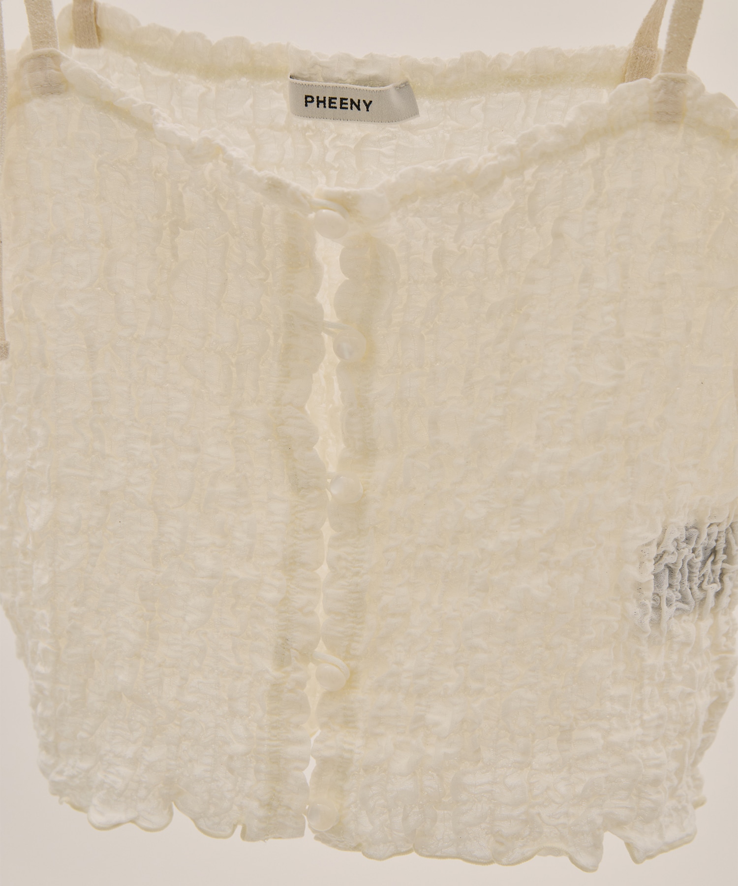 Shrink Lace Frill Camisole PHEENY
