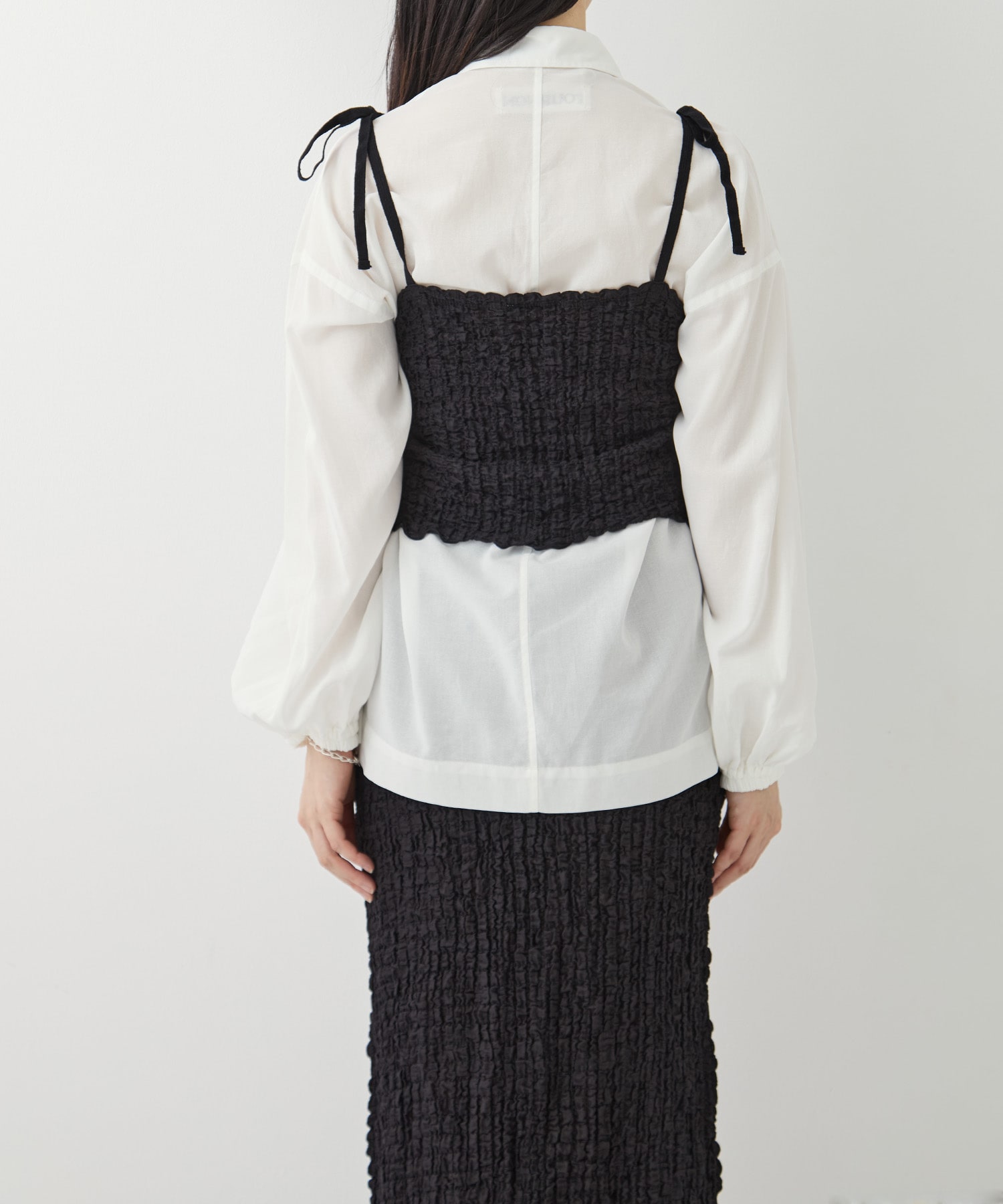 Shrink Lace Frill Camisole PHEENY