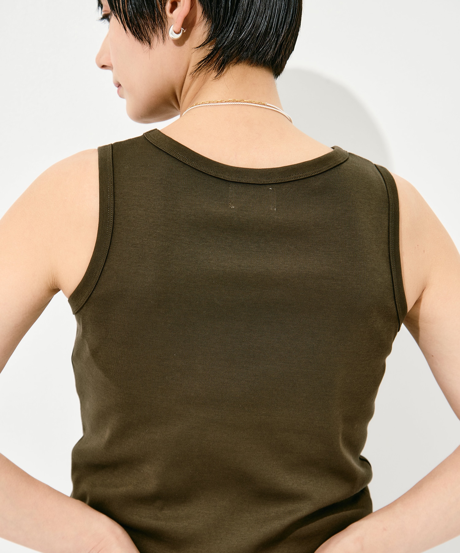 Sanfokin Cotton Slit Tanc-top WRAPINKNOT