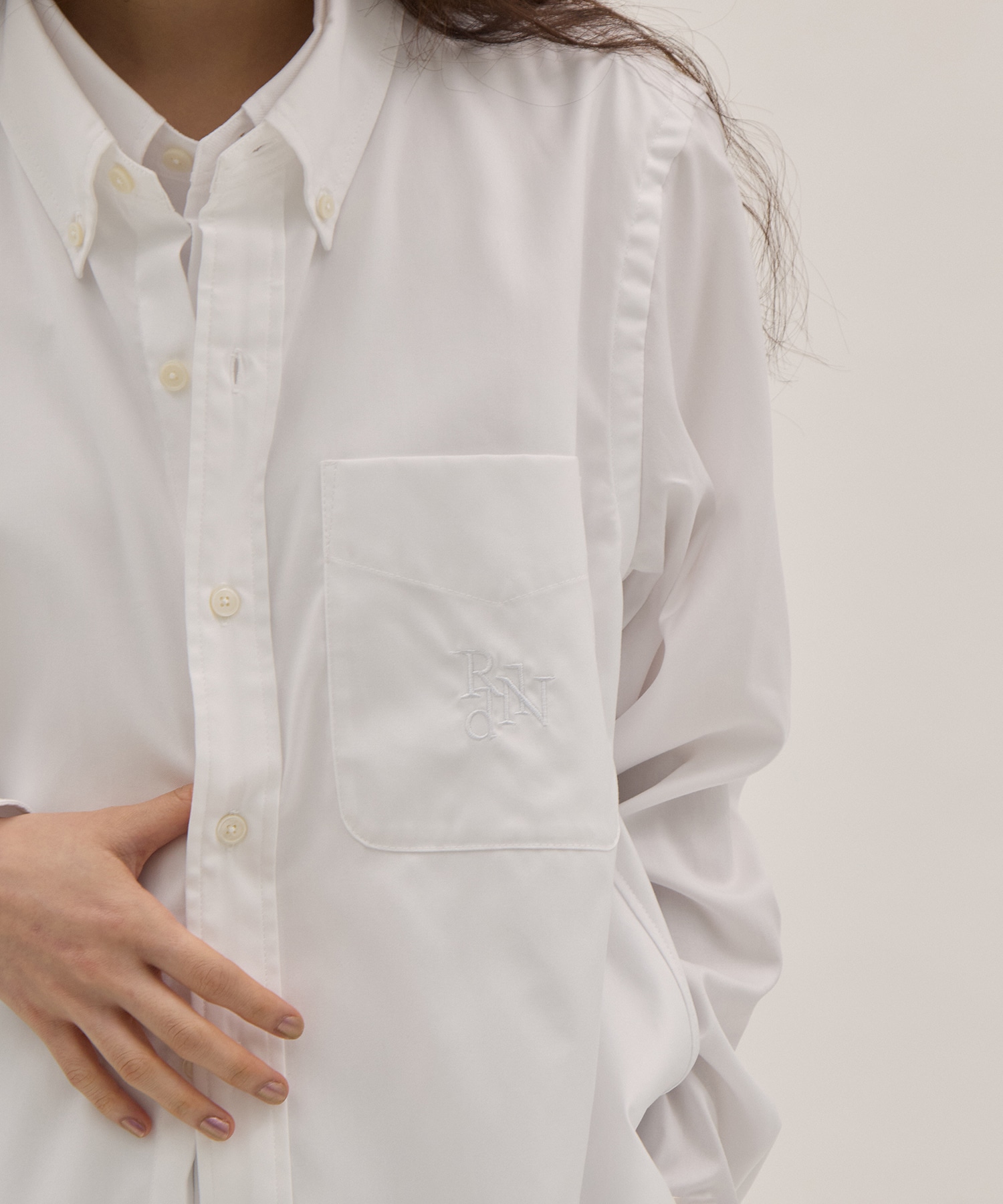 Double Layer Button-down Shirt - Oxford RhodolirioN