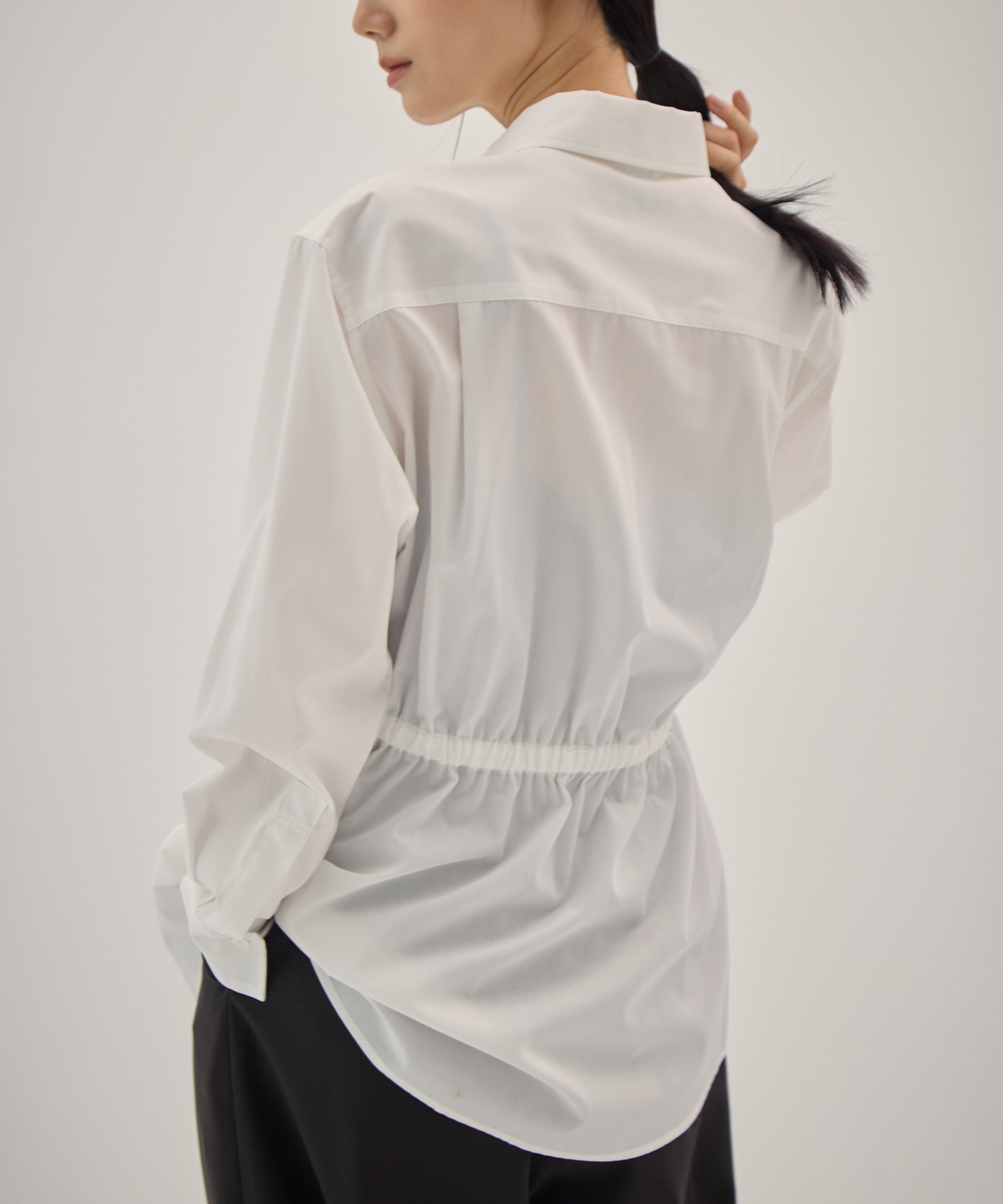 Pe/Co broad waist gather shirt 08sircus