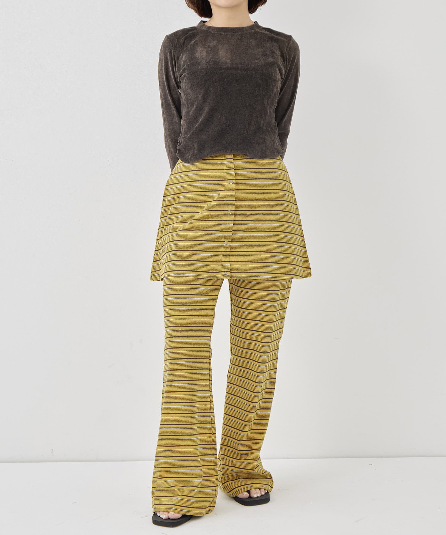 Multi-Border Layered Pants PHEENY