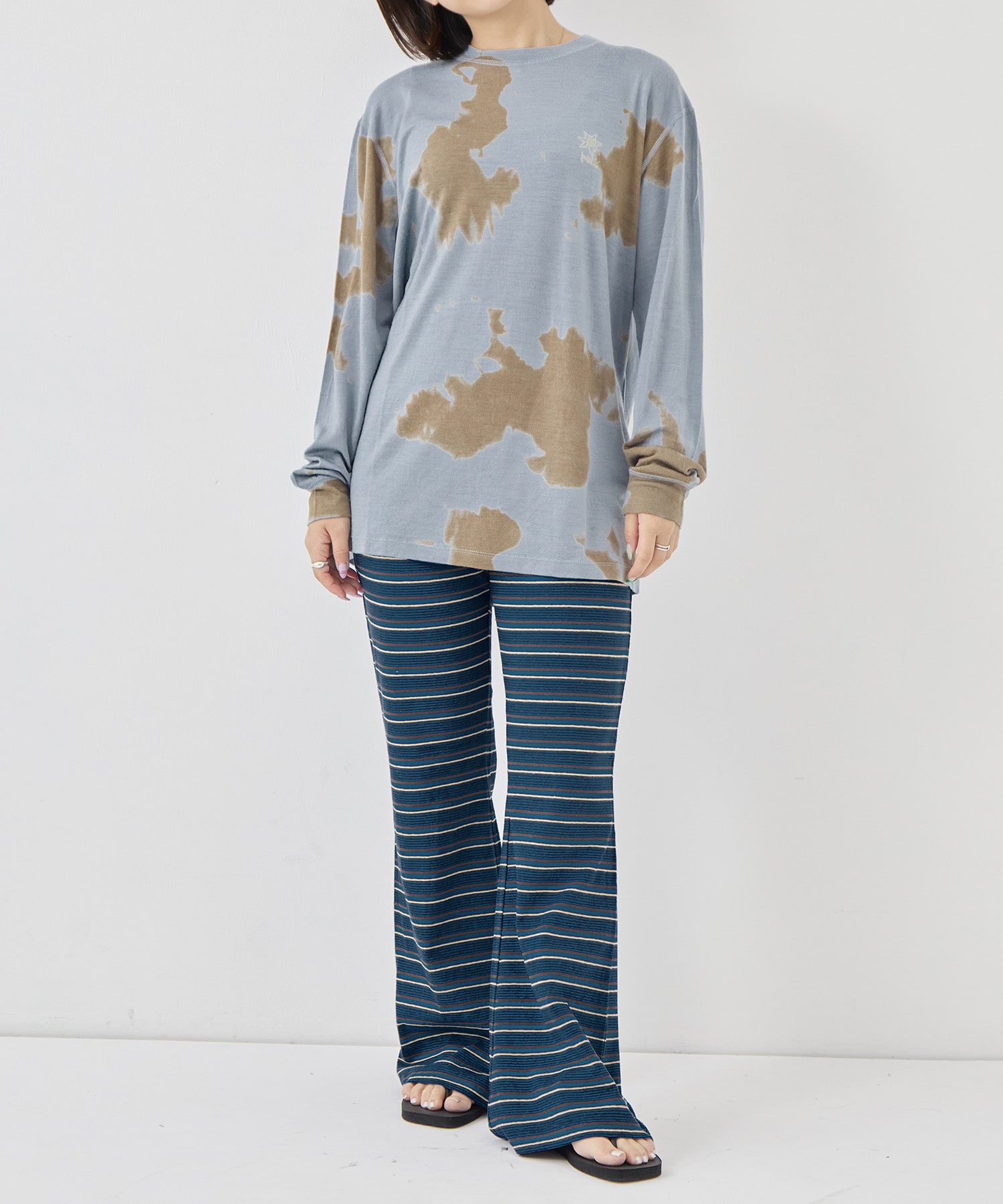 Multi-Border Layered Pants PHEENY