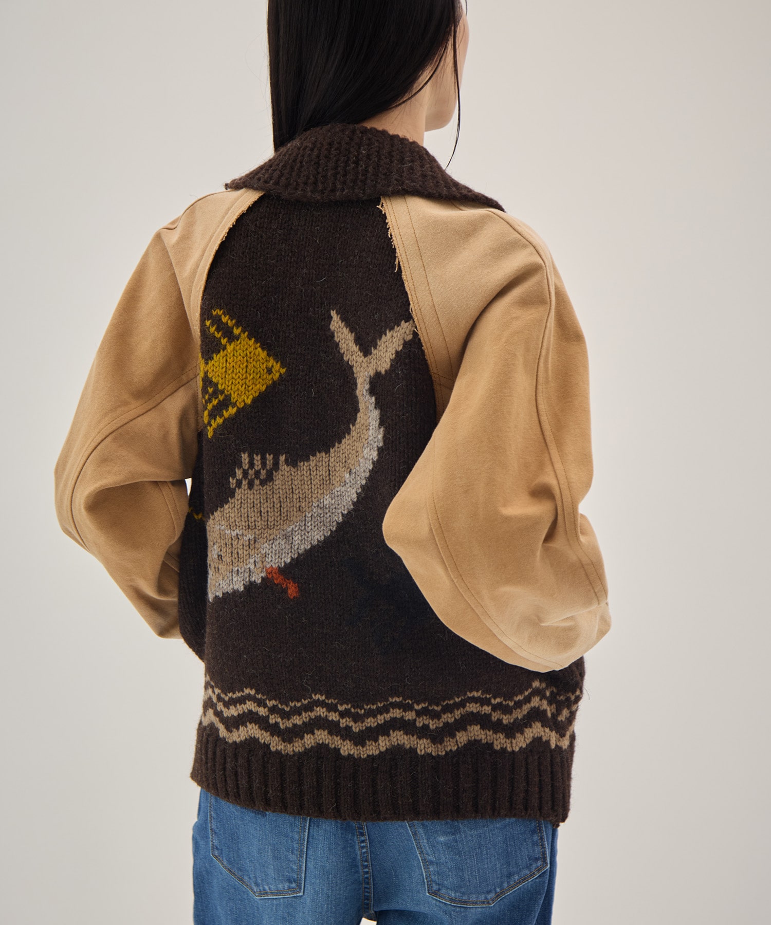 Combination cowichan sweater KHOKI