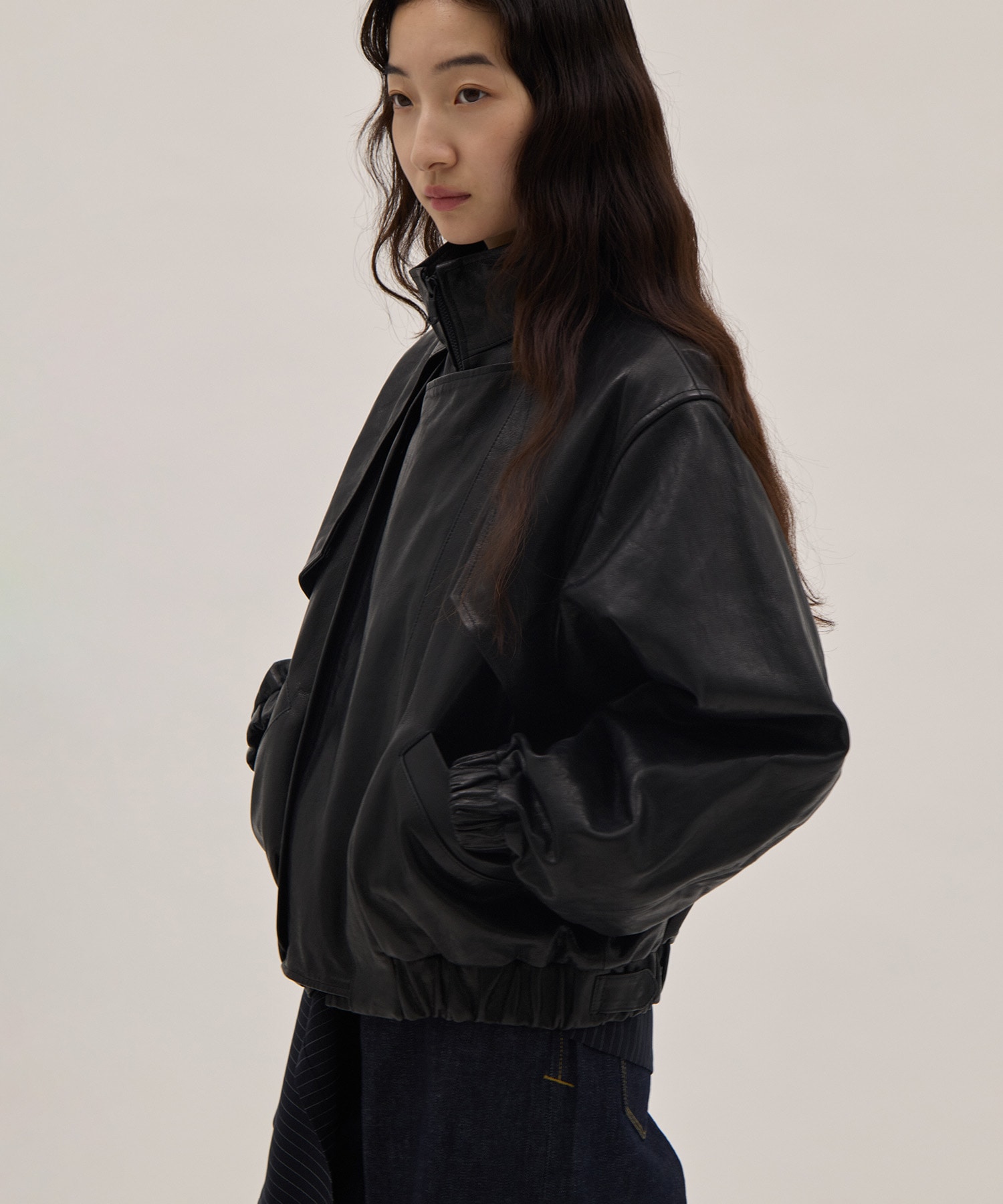 Goat leather short blouson 08sircus