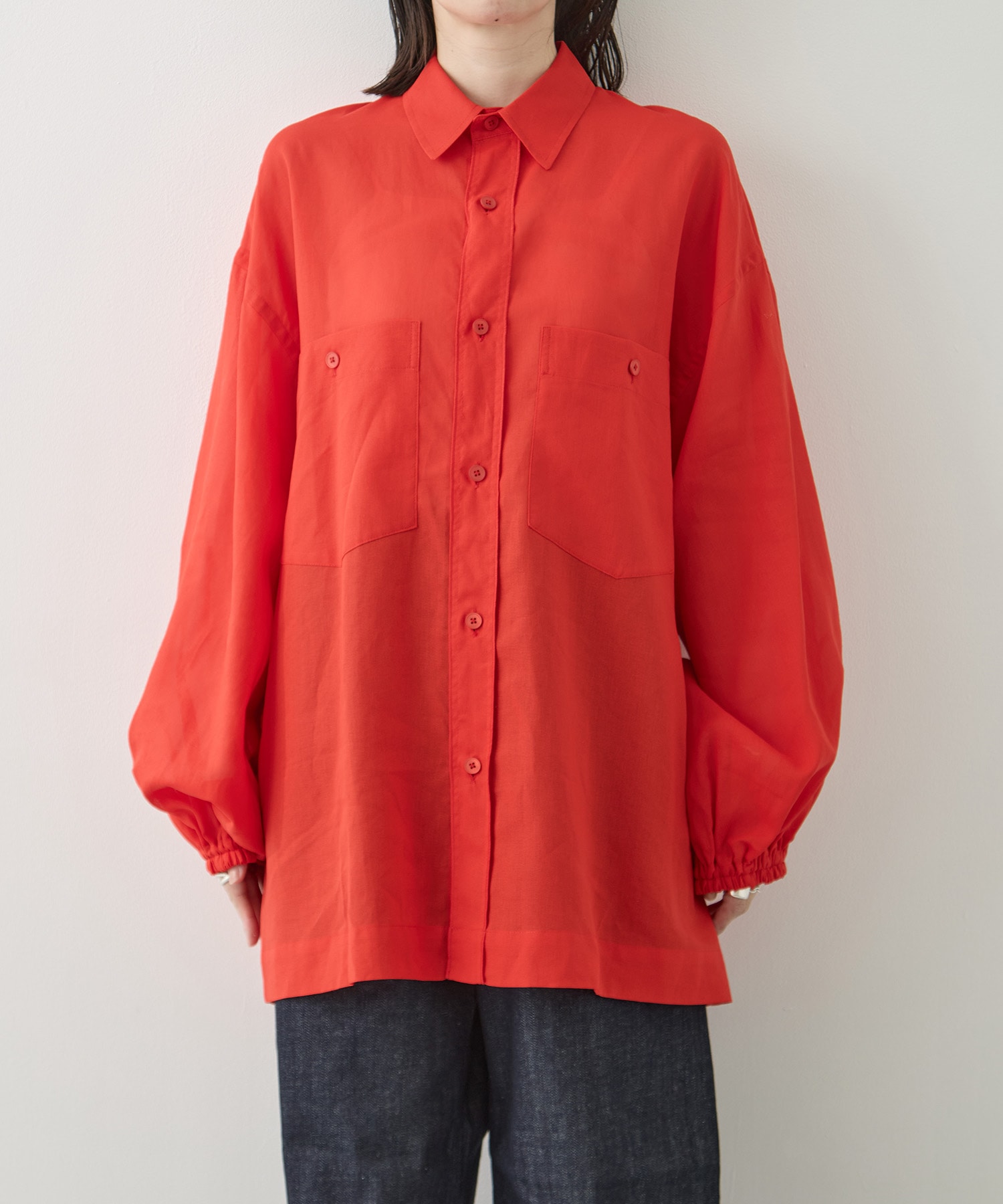 COTTON GEORGETTE OVER SHIRTS TOURNON.