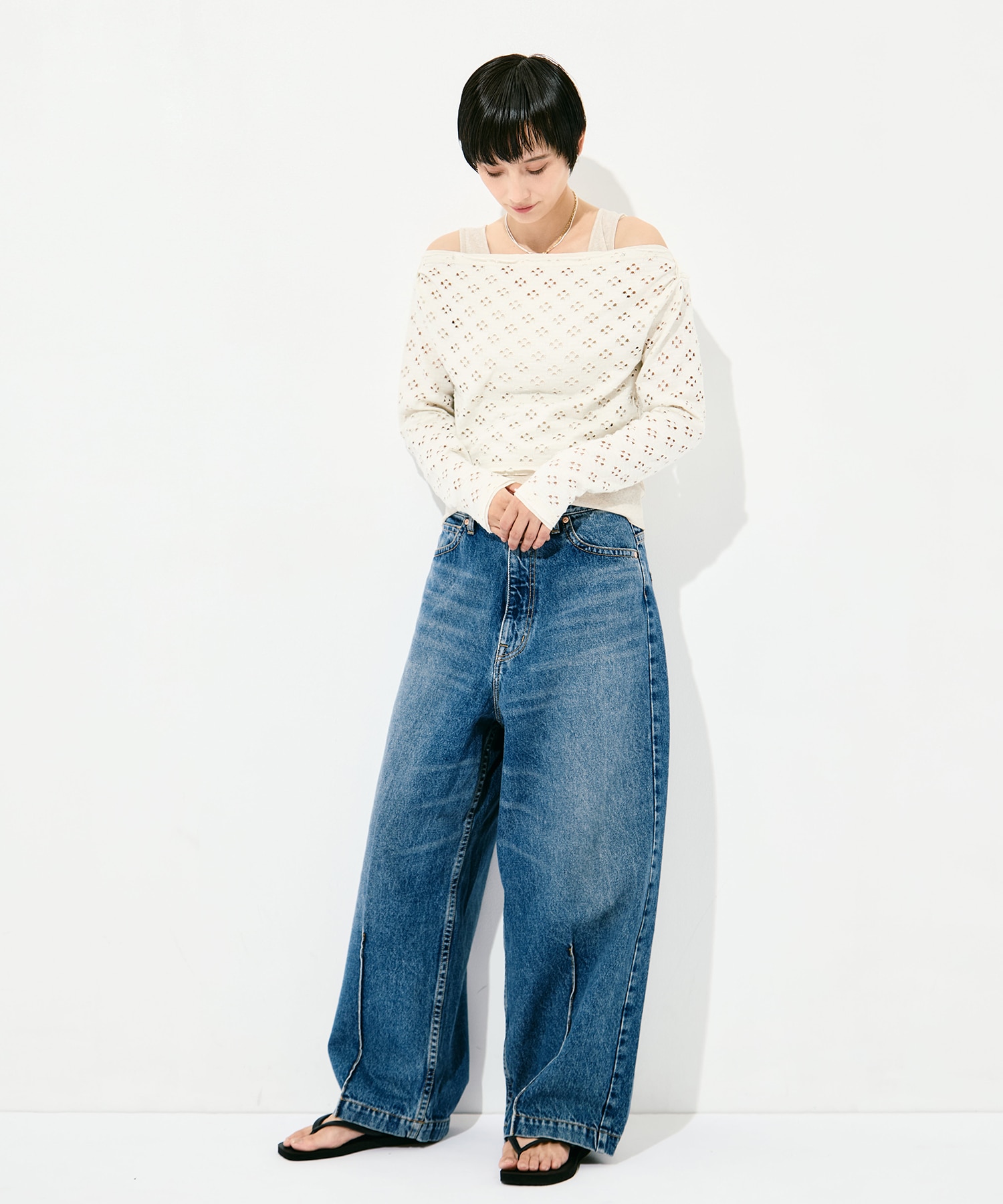Two-Ways Spencer Basque Shirt - Cutwork RhodolirioN