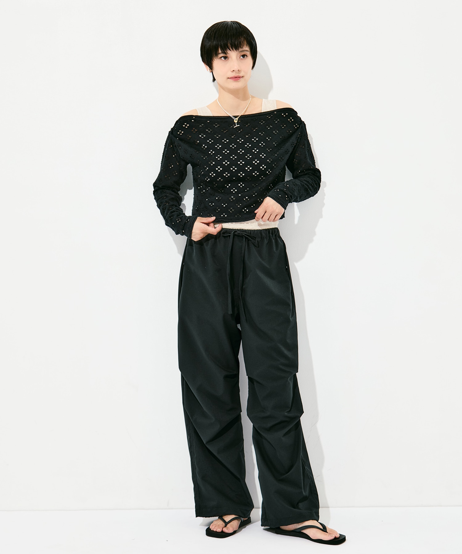Two-Ways Spencer Basque Shirt - Cutwork RhodolirioN