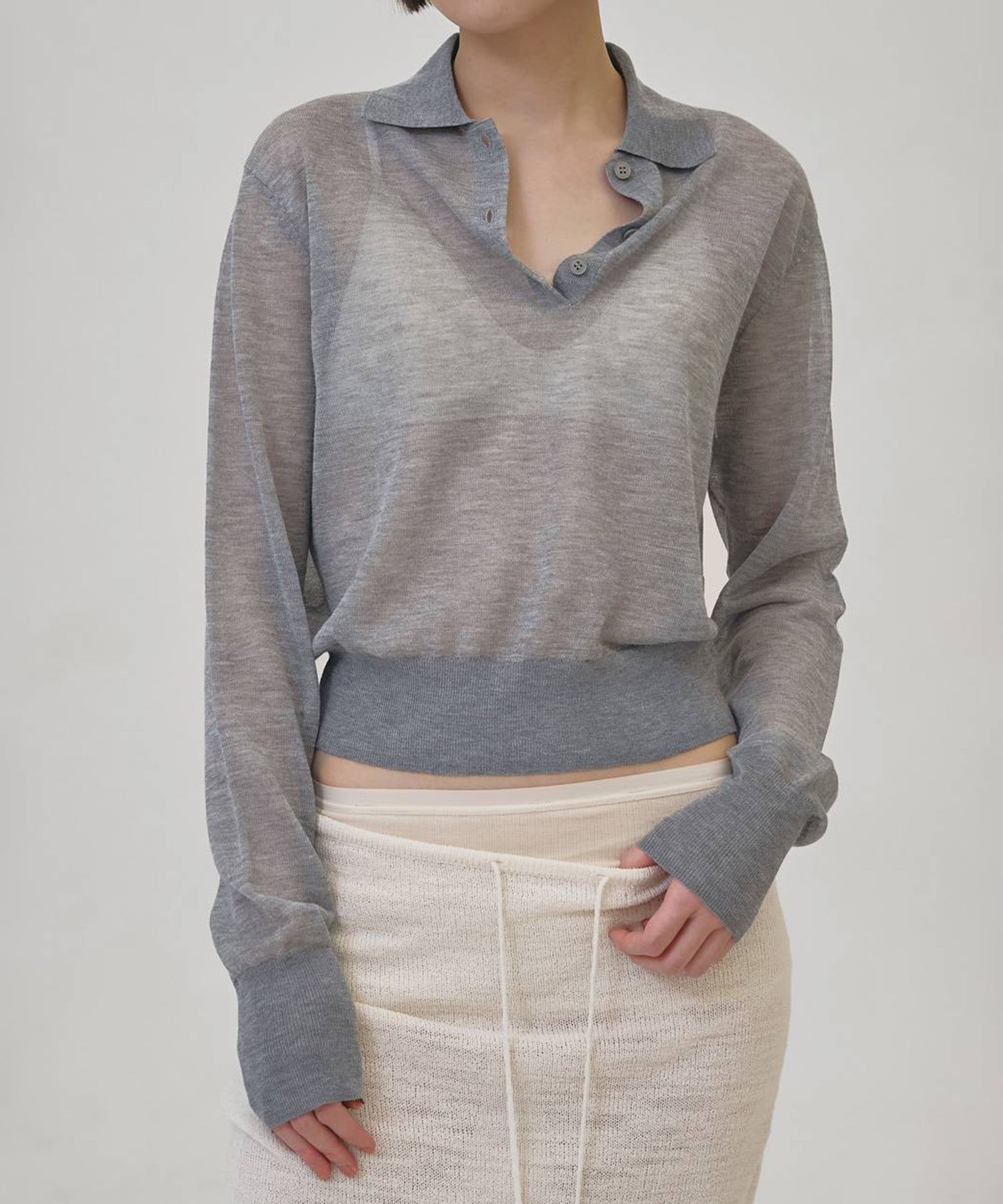 Layered Polo Knit TODAYFUL