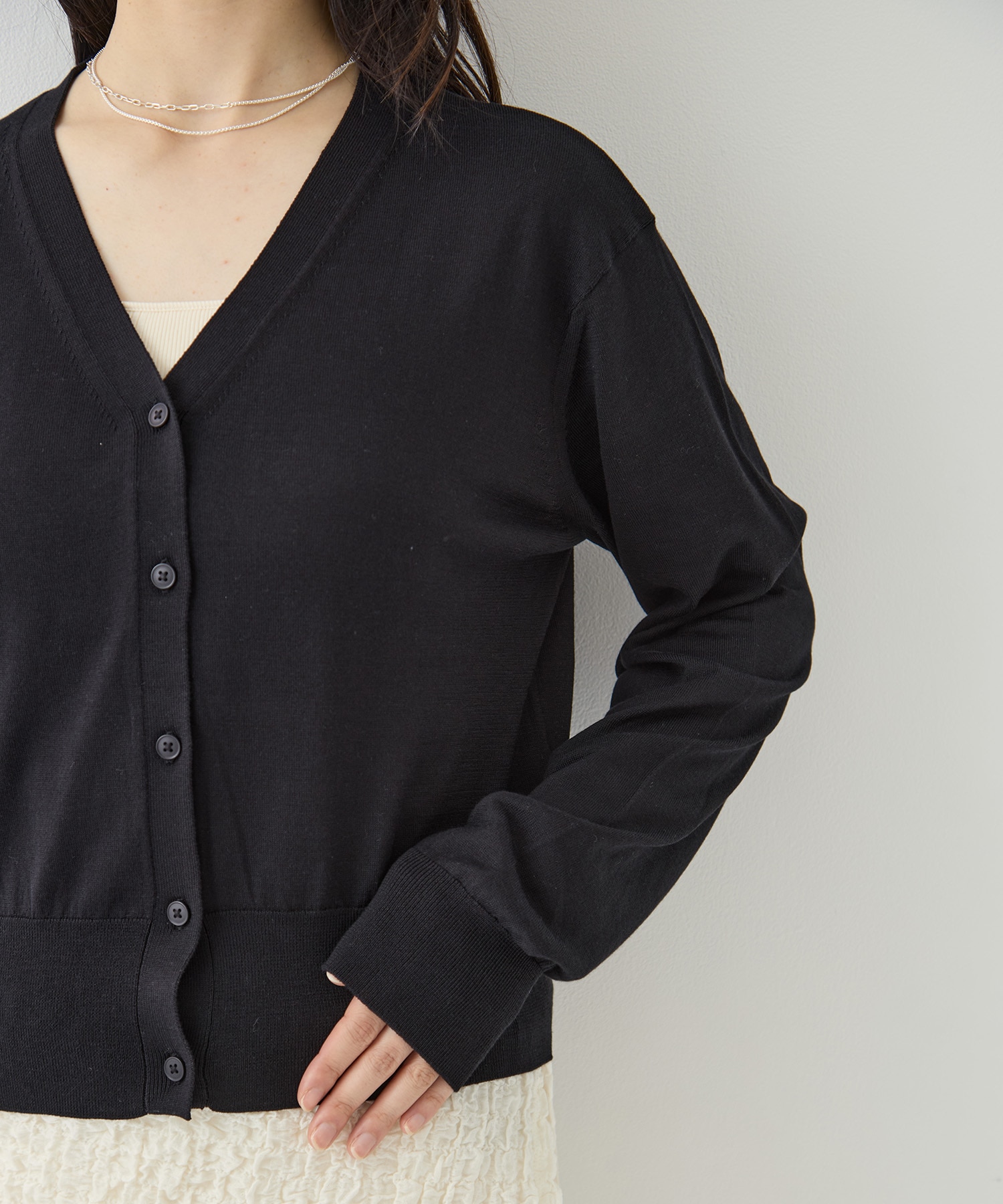 Silk Cotton Cardigan 