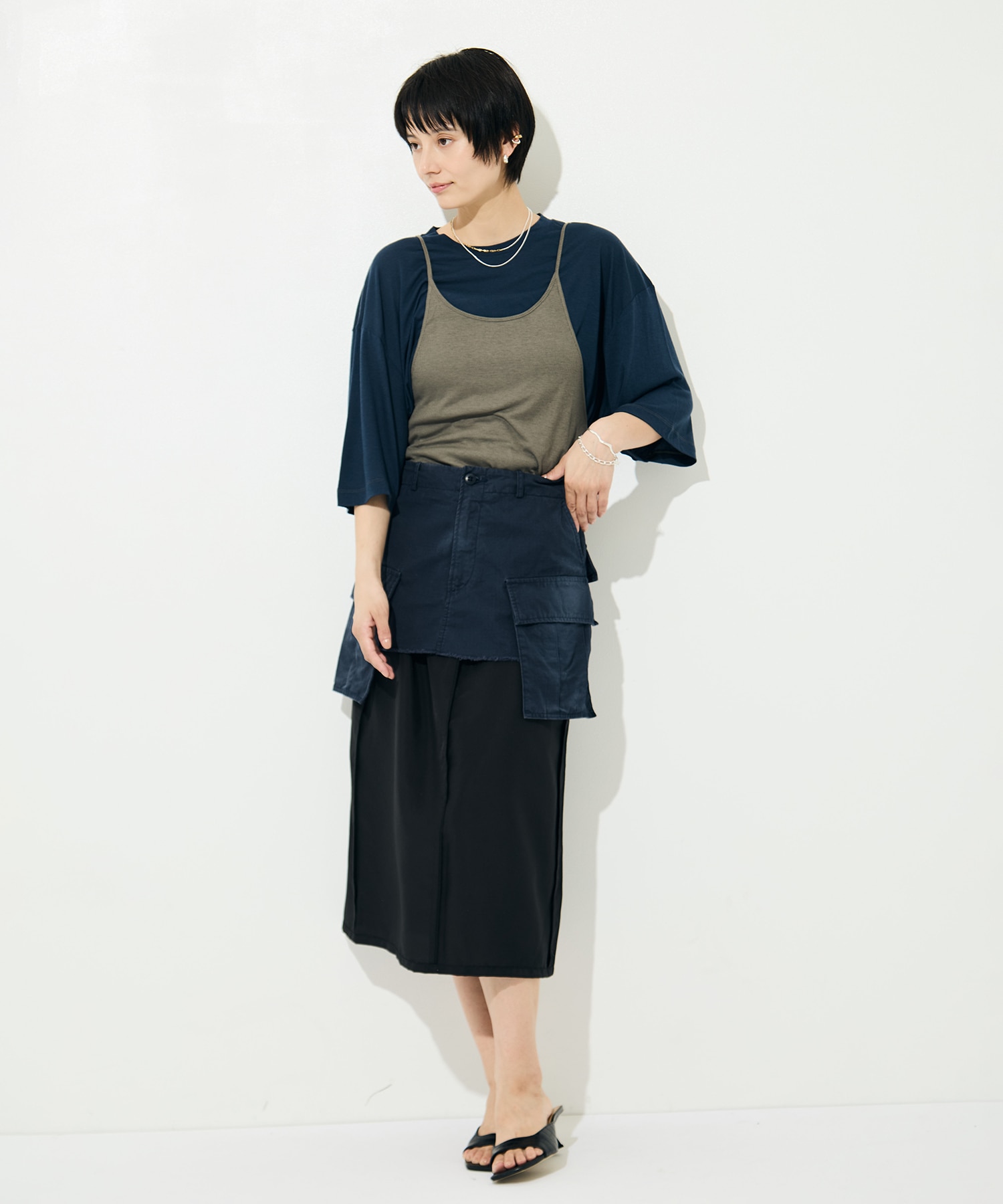 Camisole Top & Loose-fitting Tee - Unit Tops RhodolirioN