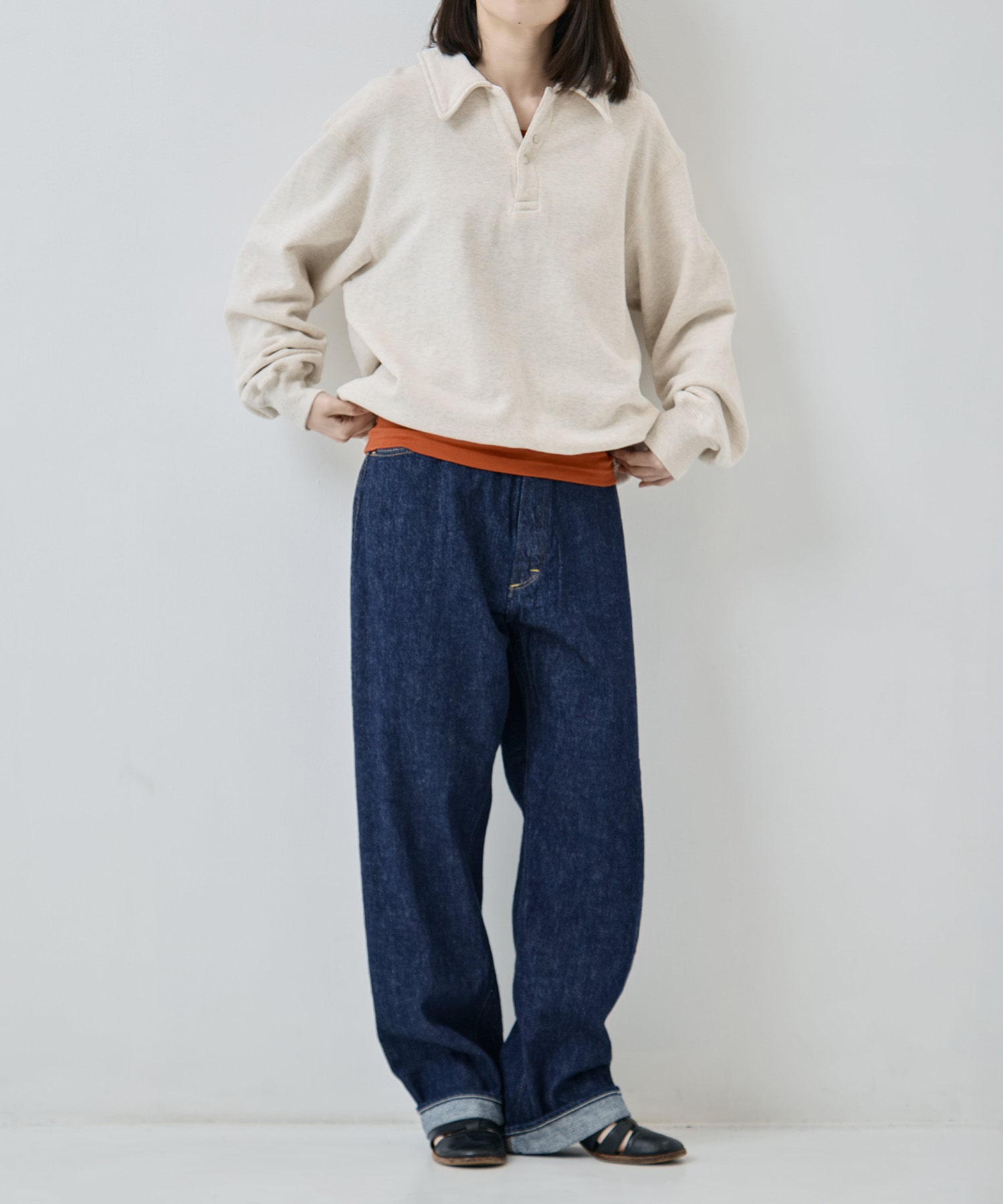 HIGH WAIST SELVEDGE DENIM PANTS/JASMIN orSlow