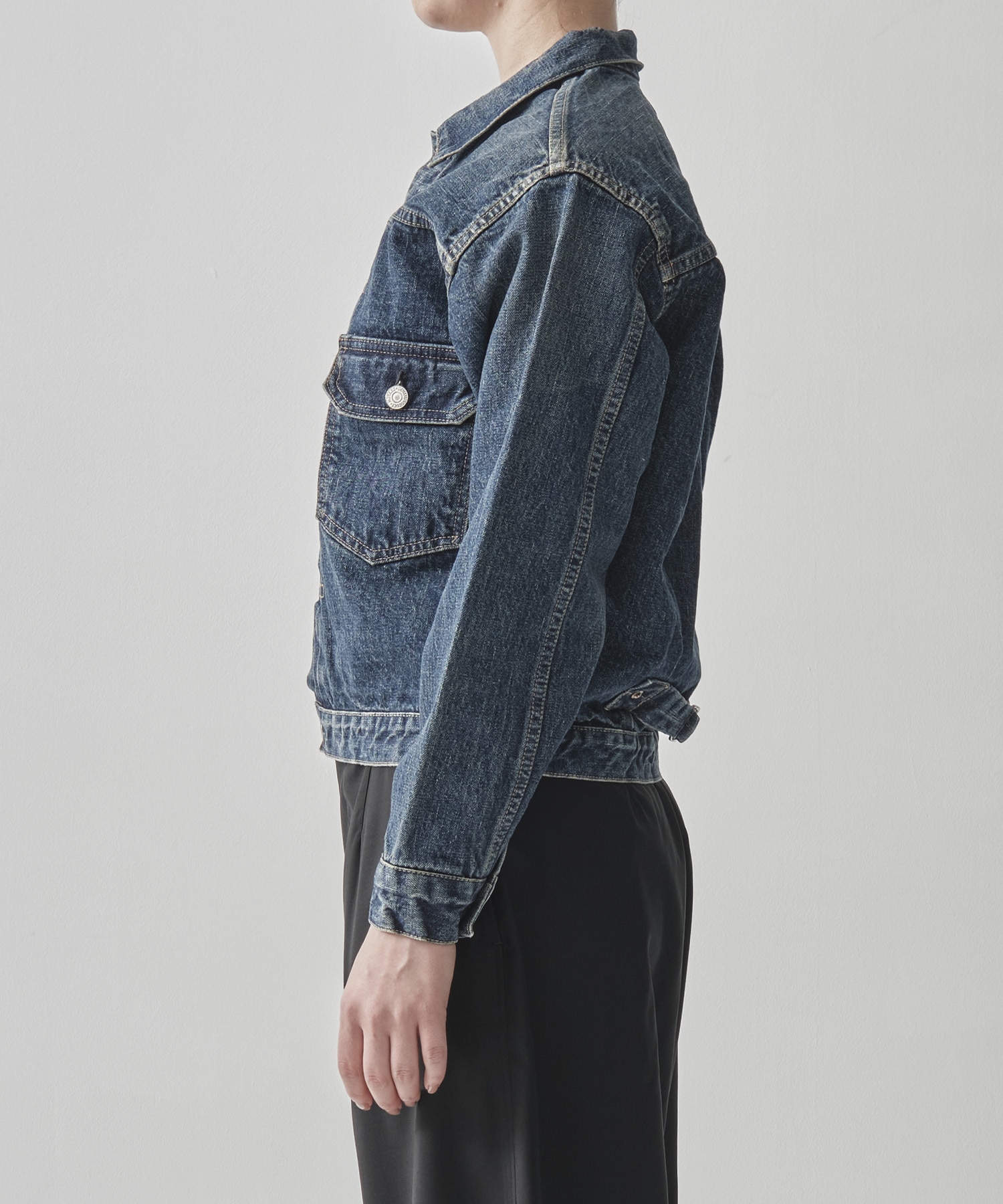 TYPE1 40s PLEATED FRONT BLOUSE USED WASH/UNISEX orslow