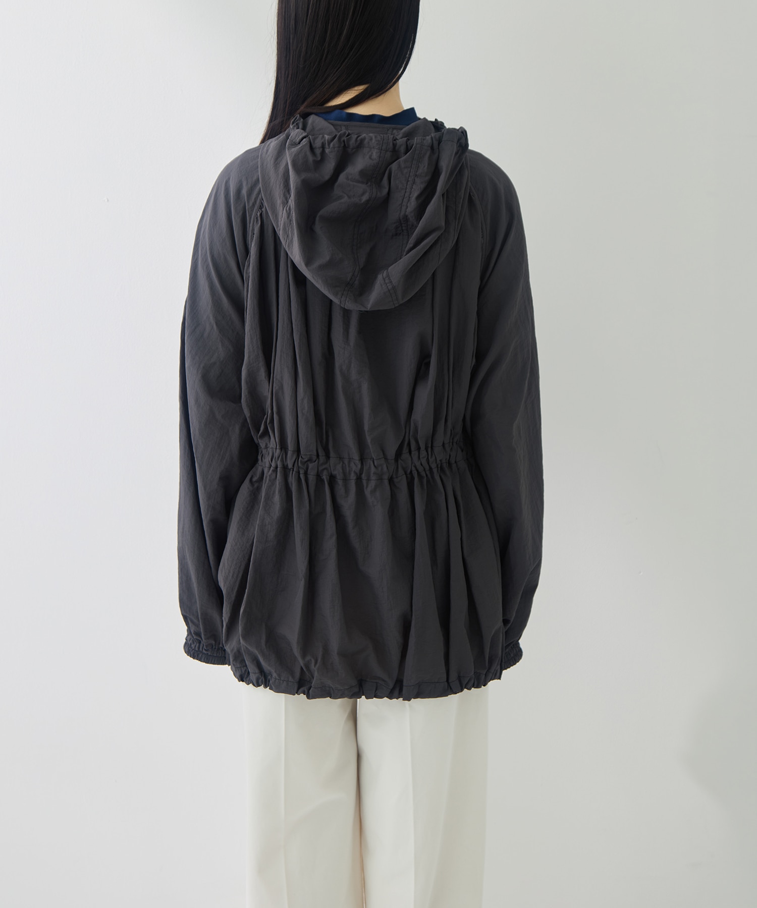 Nylon Gather Blouson TODAYFUL
