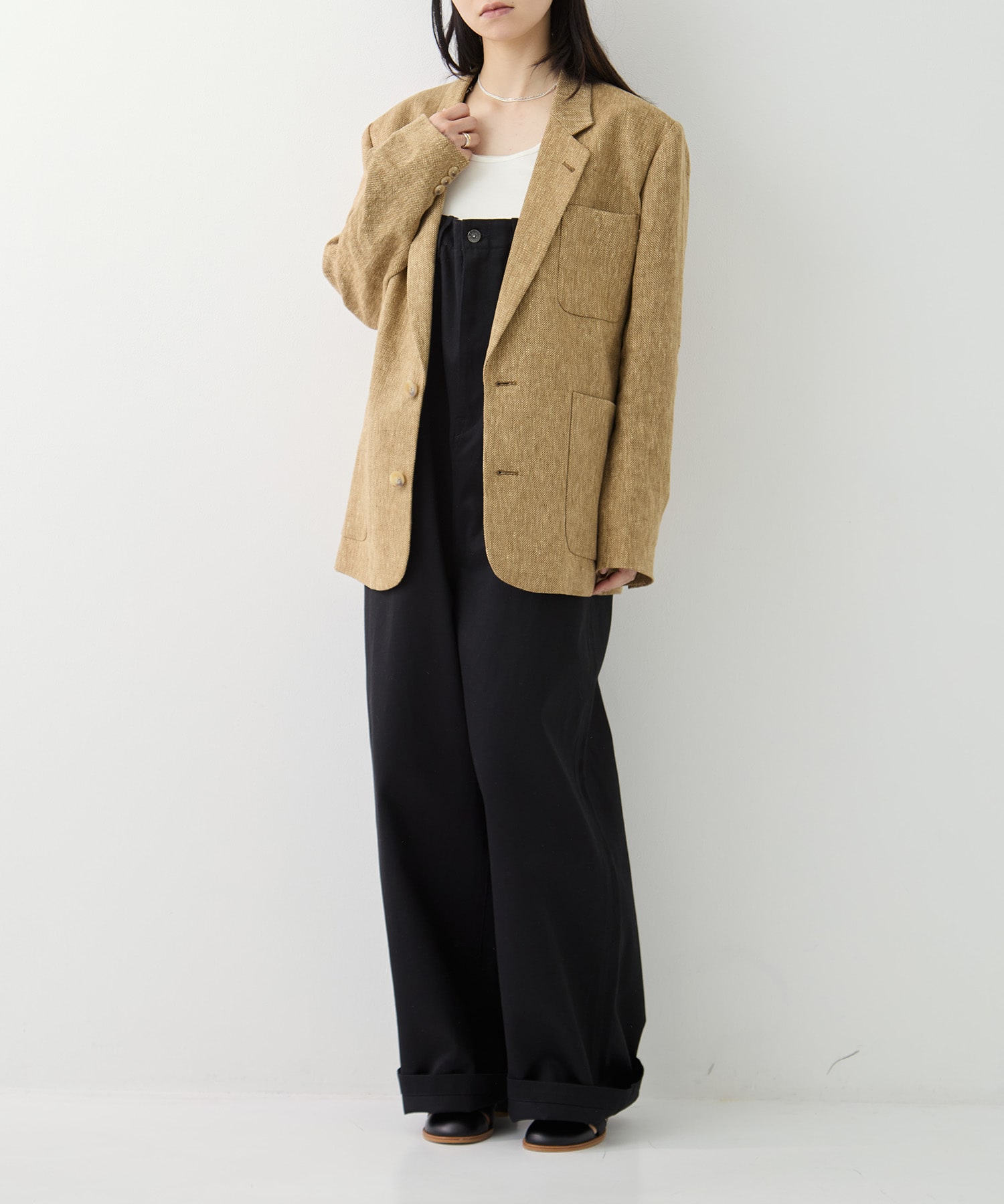 Boyfriend Linen Jacket TODAYFUL