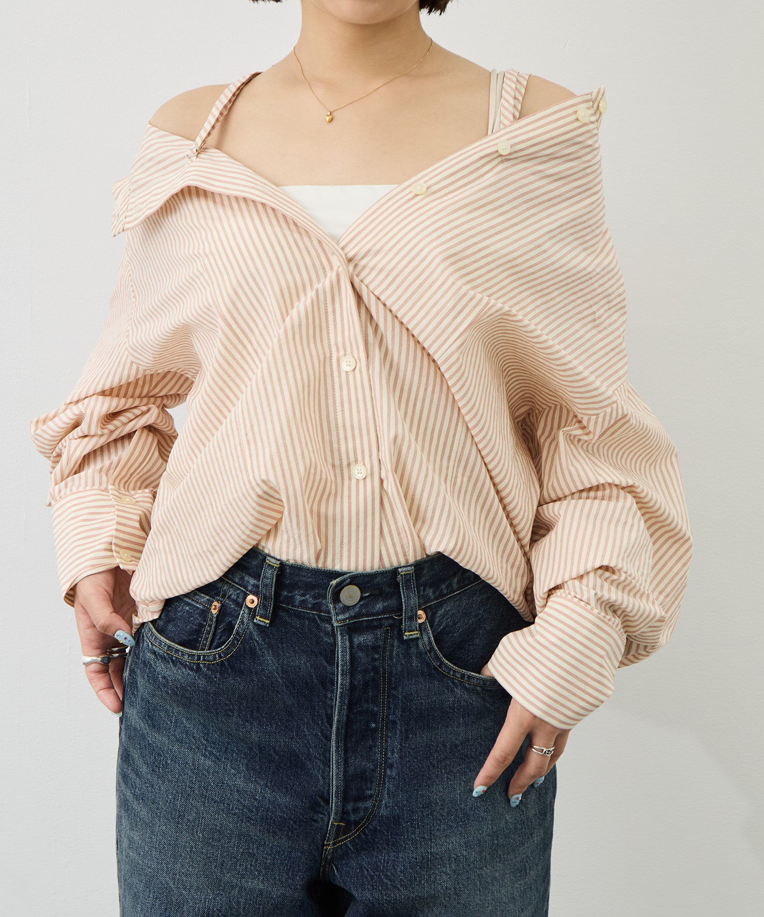 別注2way Blouse muller of yoshiokubo