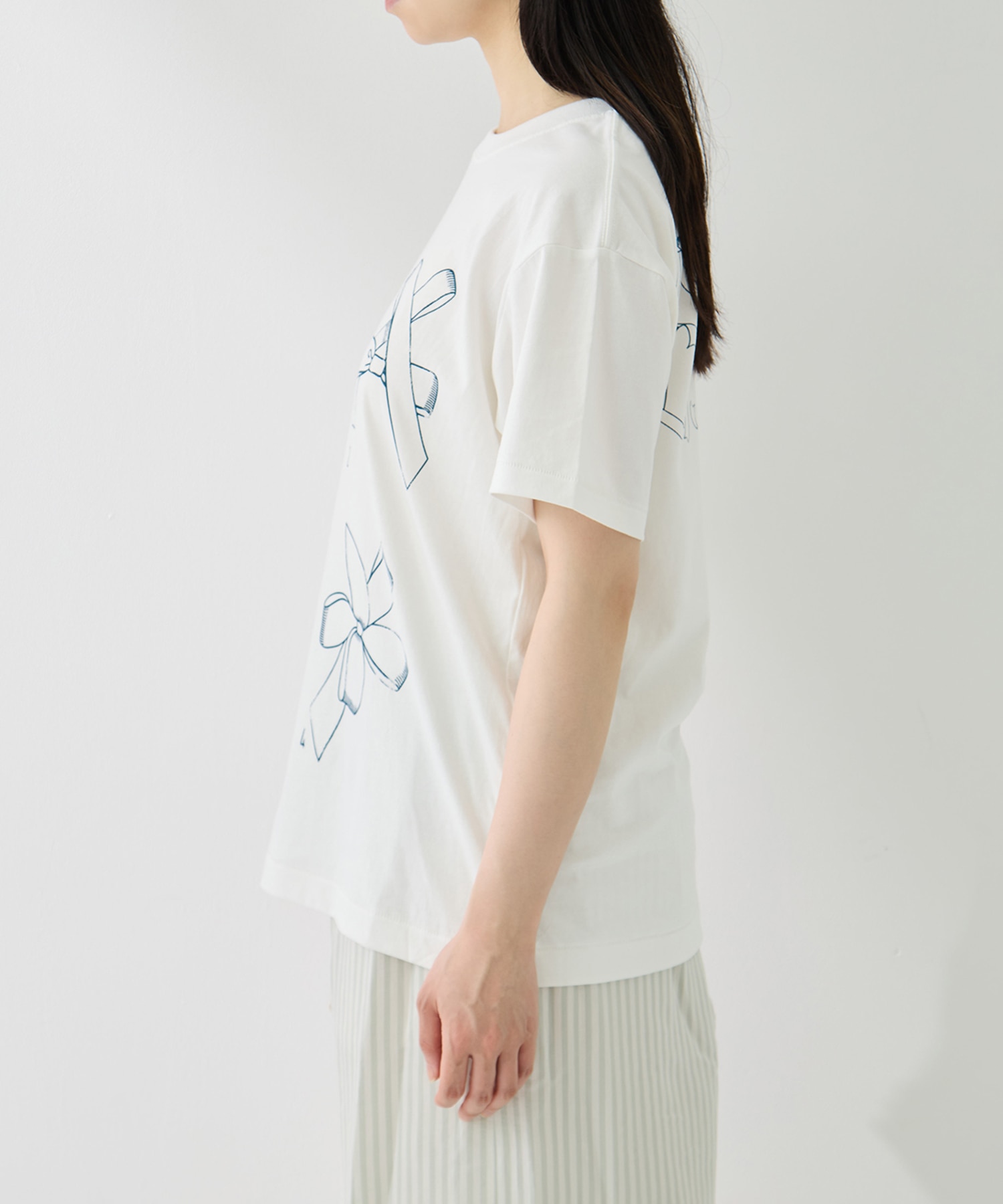 Printed Making a bow with Ribbon Tee RhodolirioN