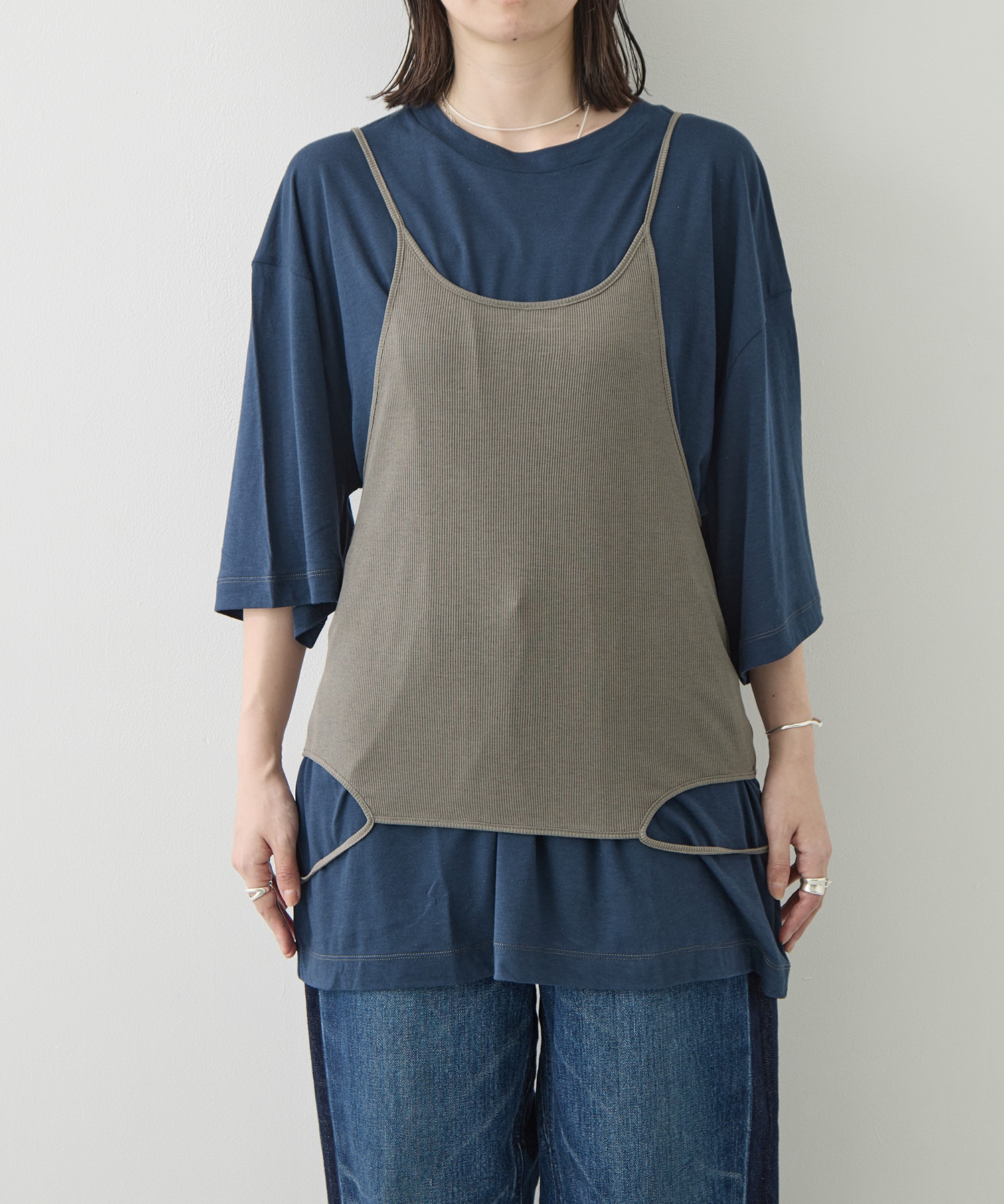 Camisole Top & Loose-fitting Tee - Unit Tops RhodolirioN