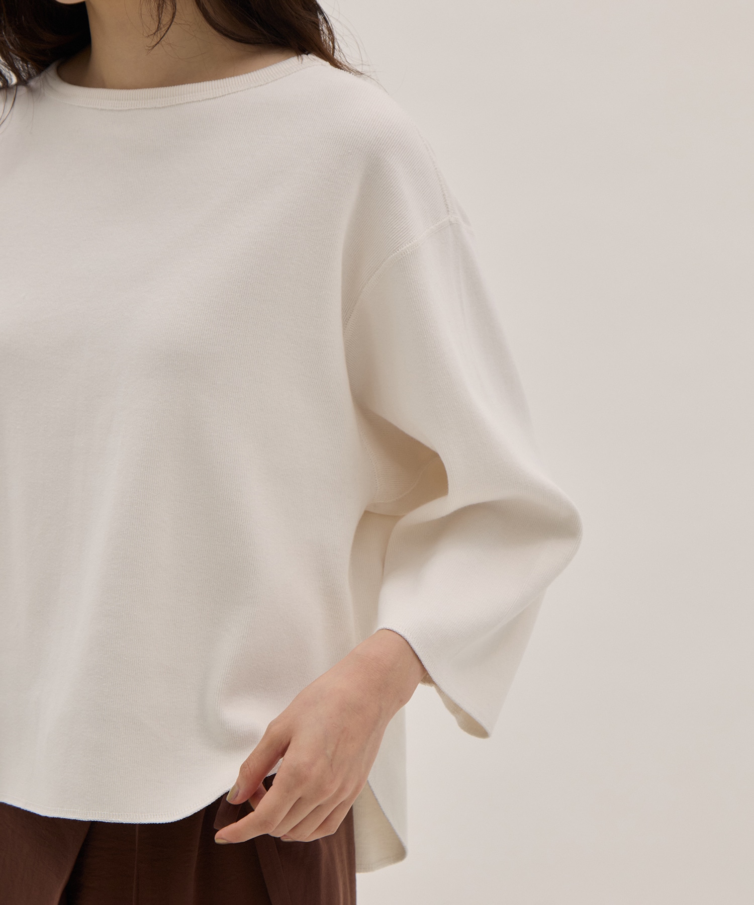 COTTON RIB PULLOVER YLEVE