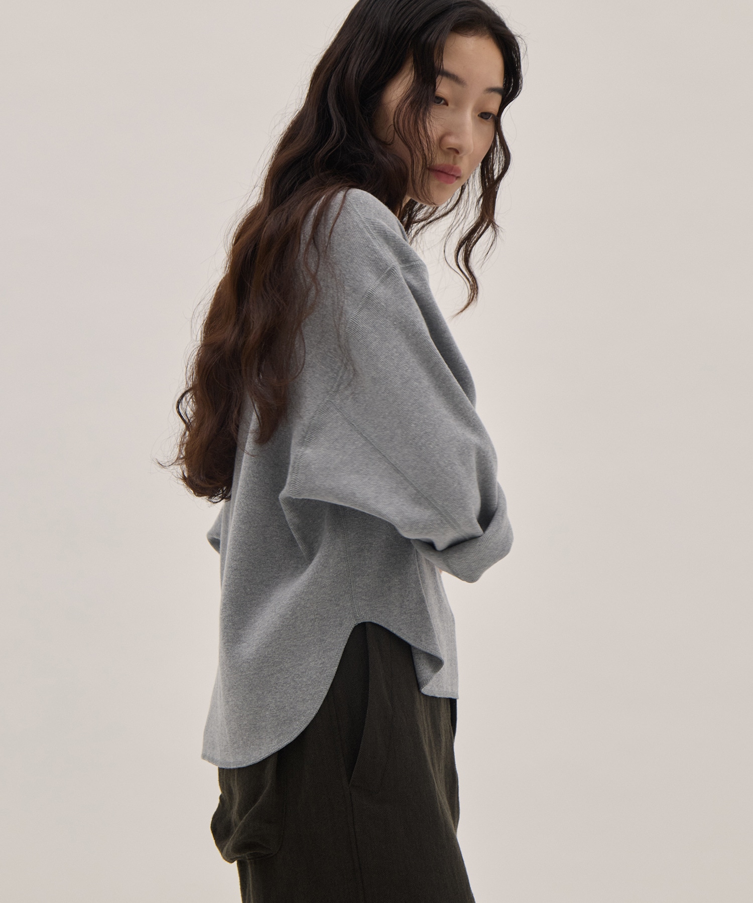 COTTON RIB PULLOVER YLEVE