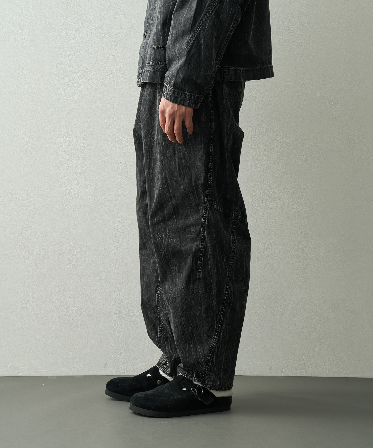 breach twill wide pants and wander