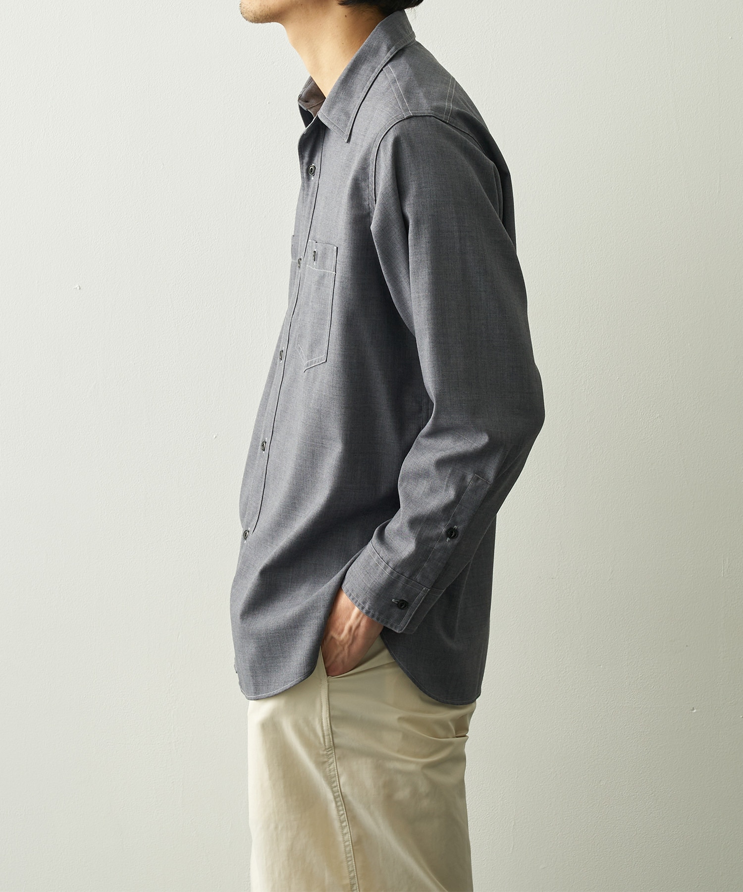 Polyester Wool Field Shirt nanamica