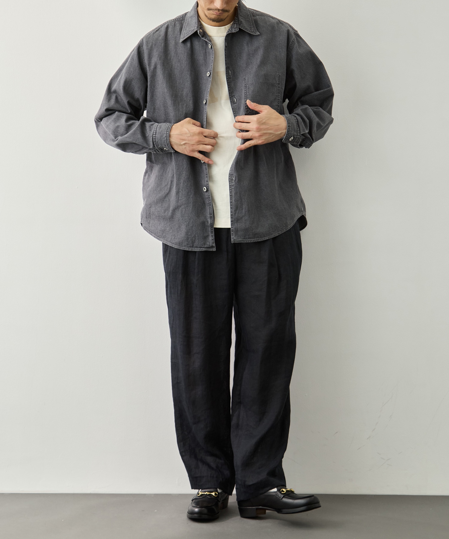 Vintage Washed Denim Shirt YOKE