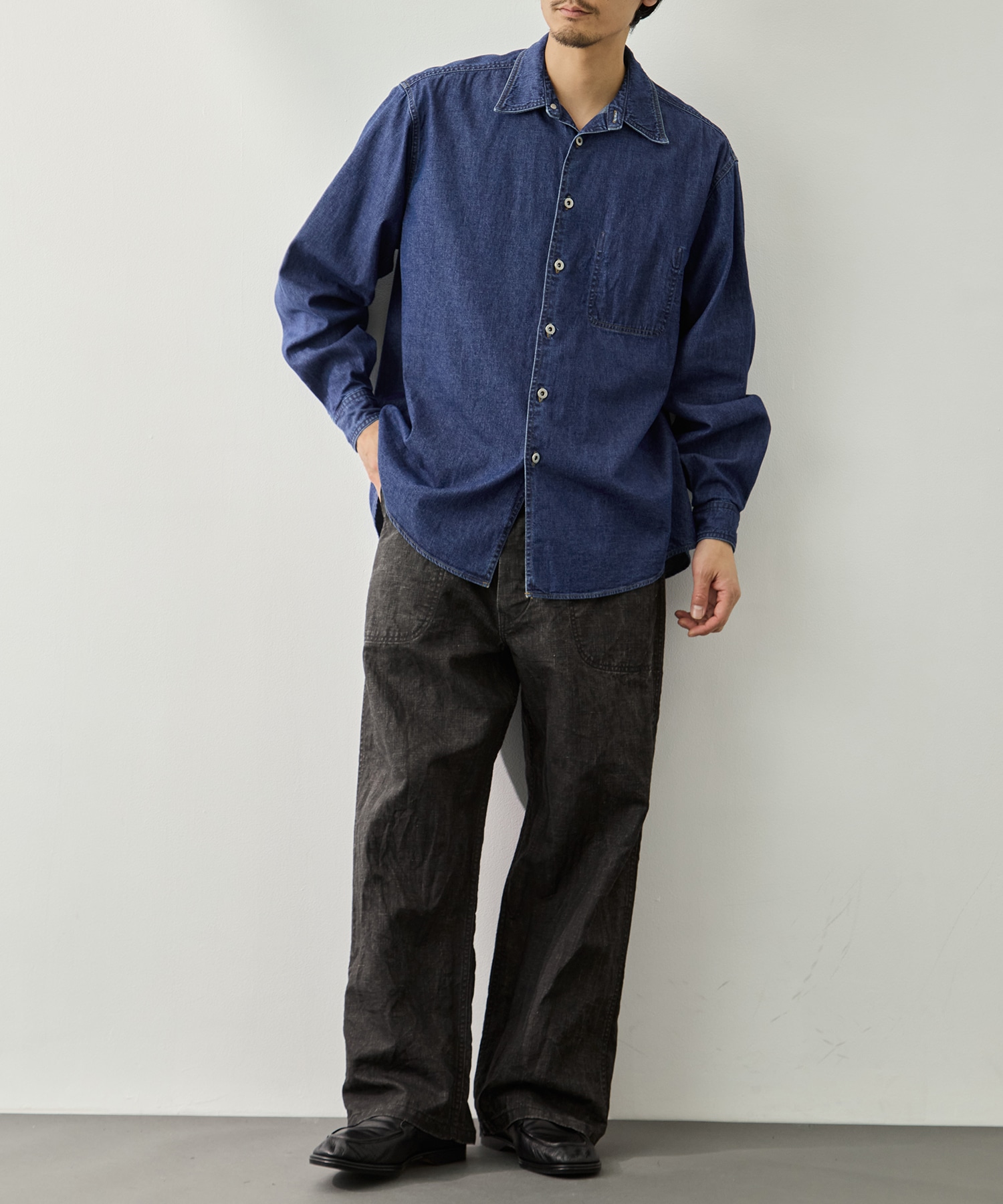 Vintage Washed Denim Shirt YOKE