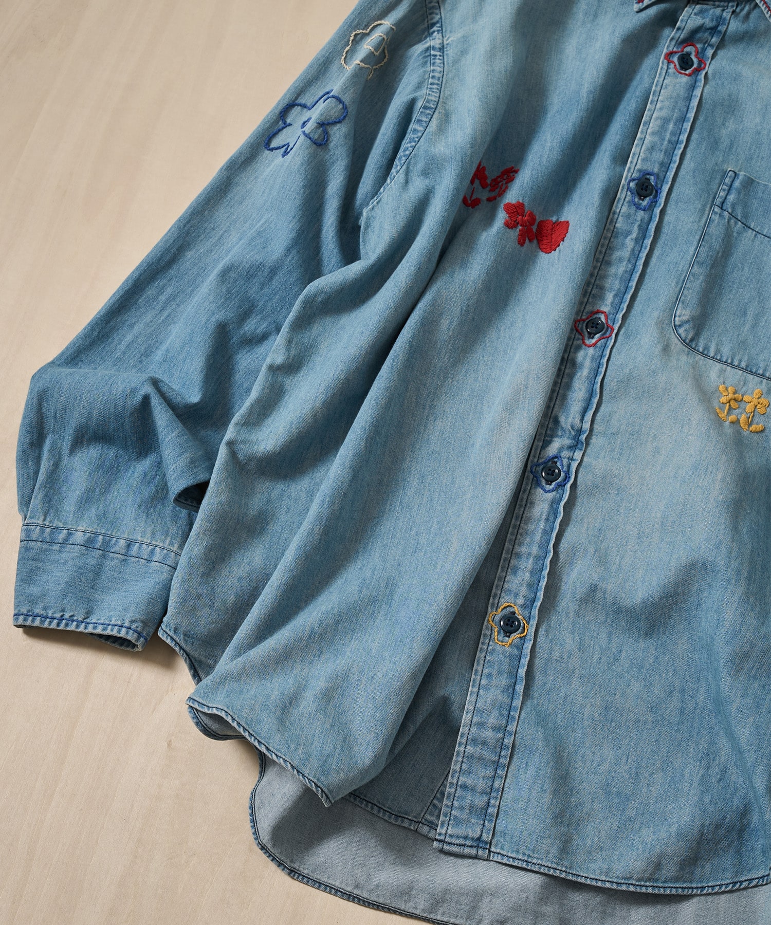 ラッキーエンブロイダリーシャツ BRU NA BOINNE