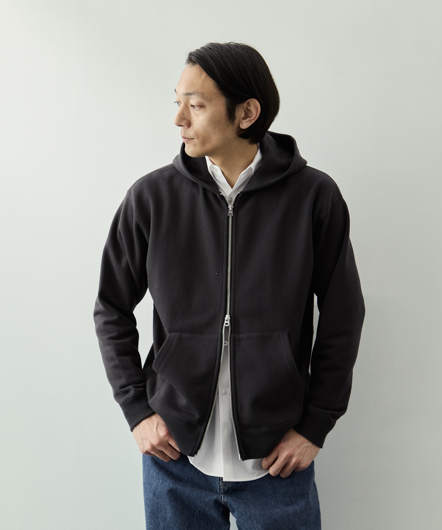 コンパクトループFテリーZipフーディー KEY TIMEZ