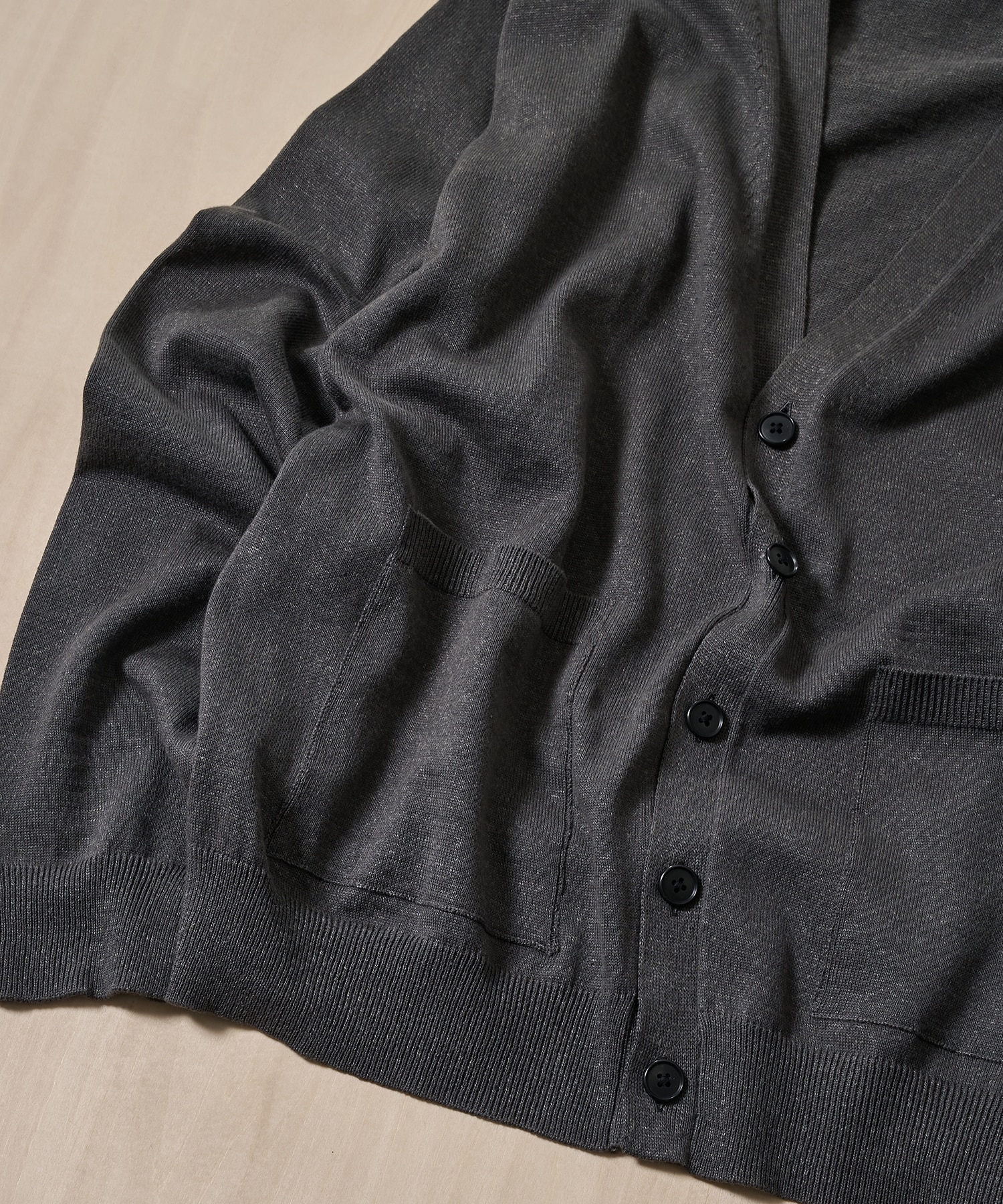 コットンリネンニットカーディガン KEY TIMEZ