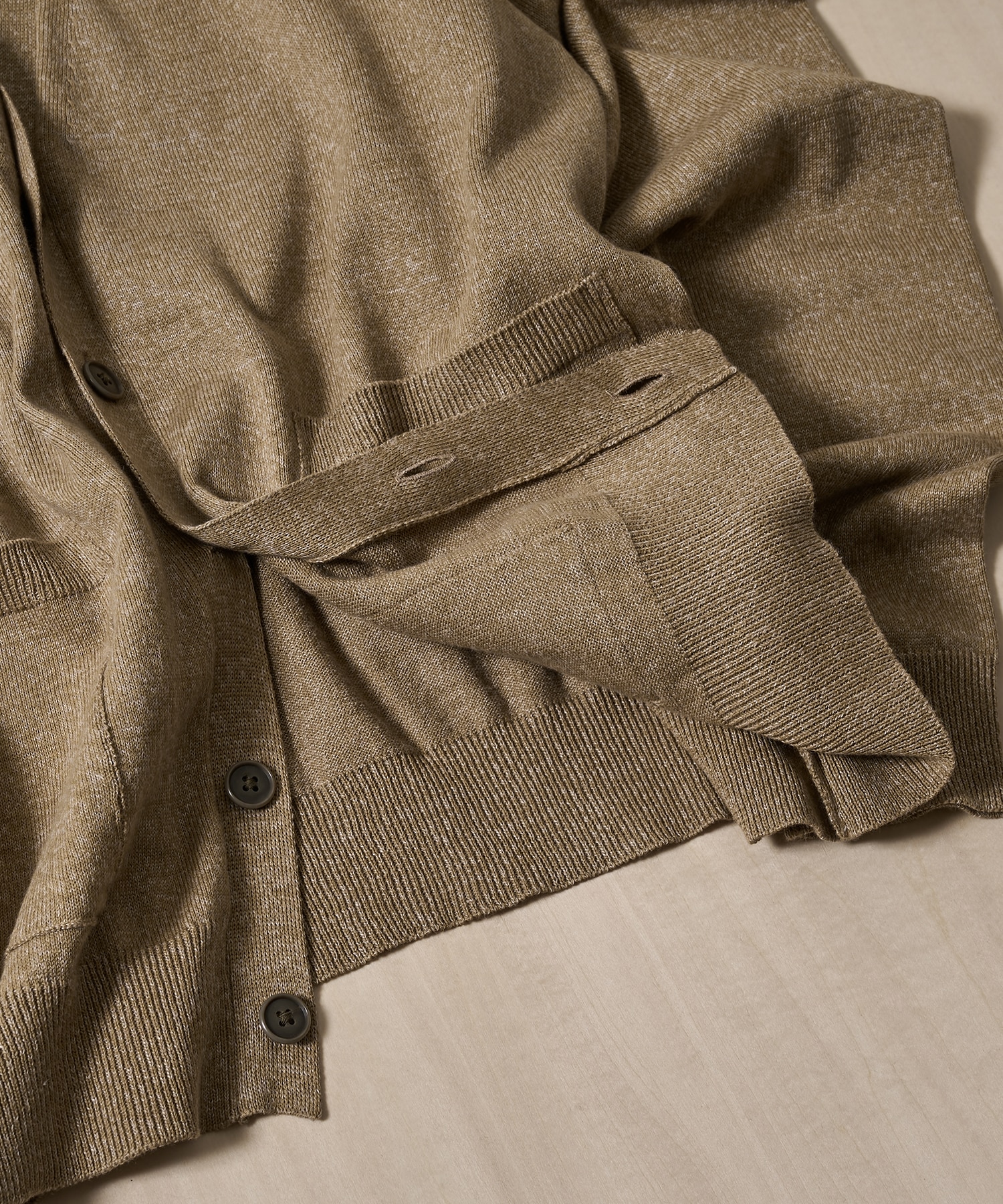 コットンリネンニットカーディガン KEY TIMEZ