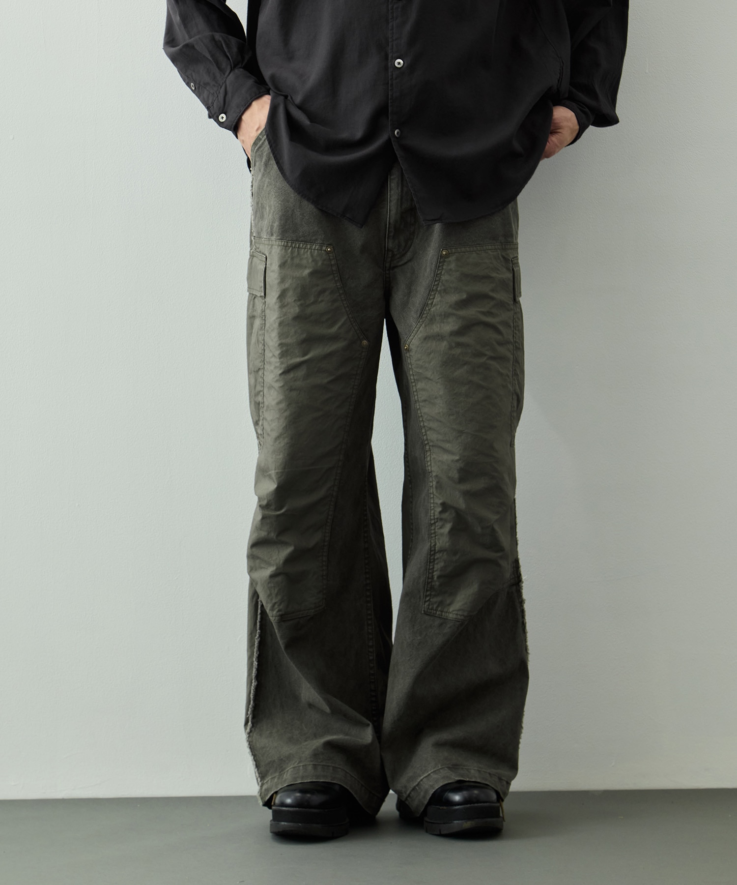 Connected Double Knee Cargo Pants YOKE