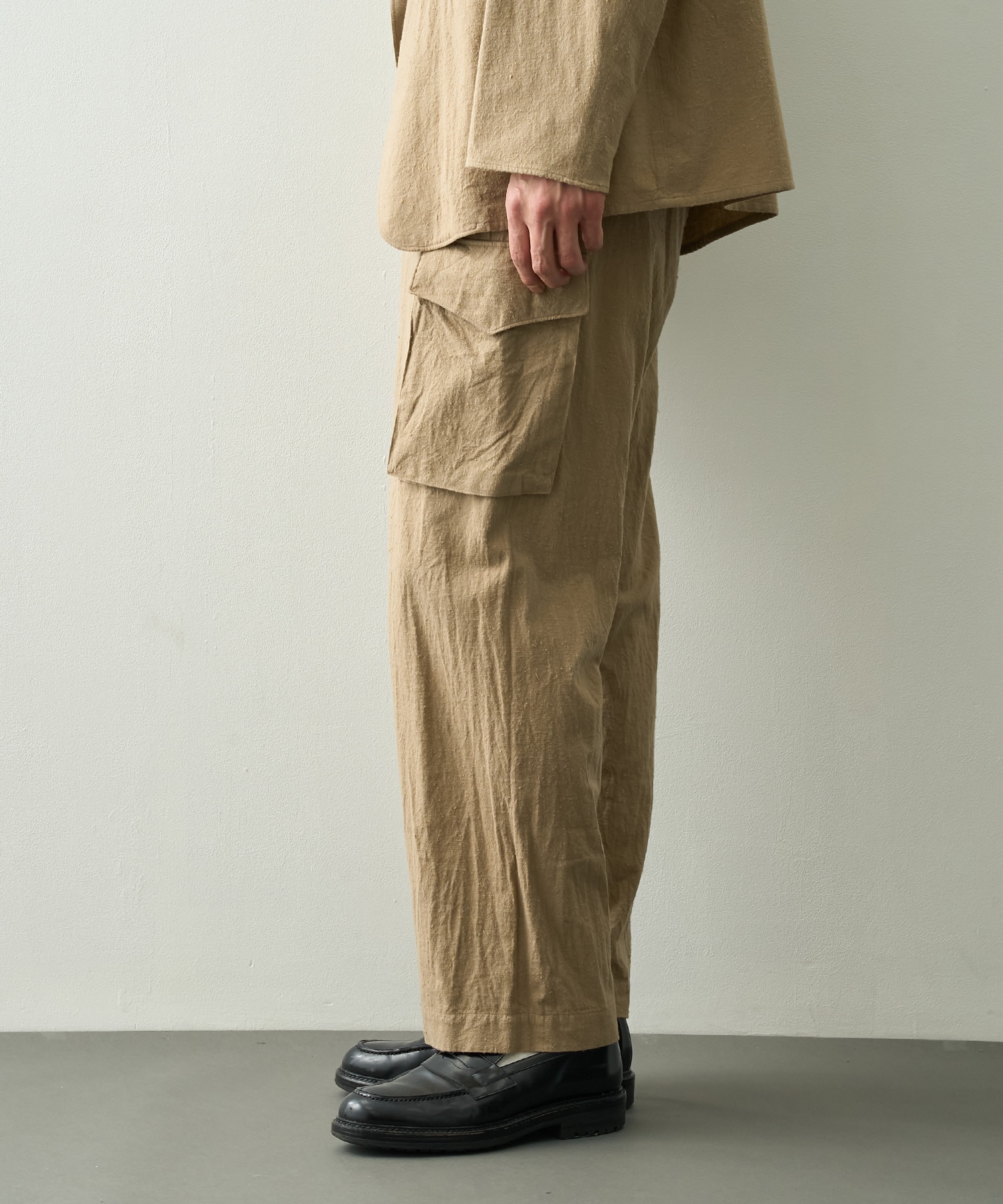 Silk/Cotton Nep Side Seamless 4P Pants blurhms