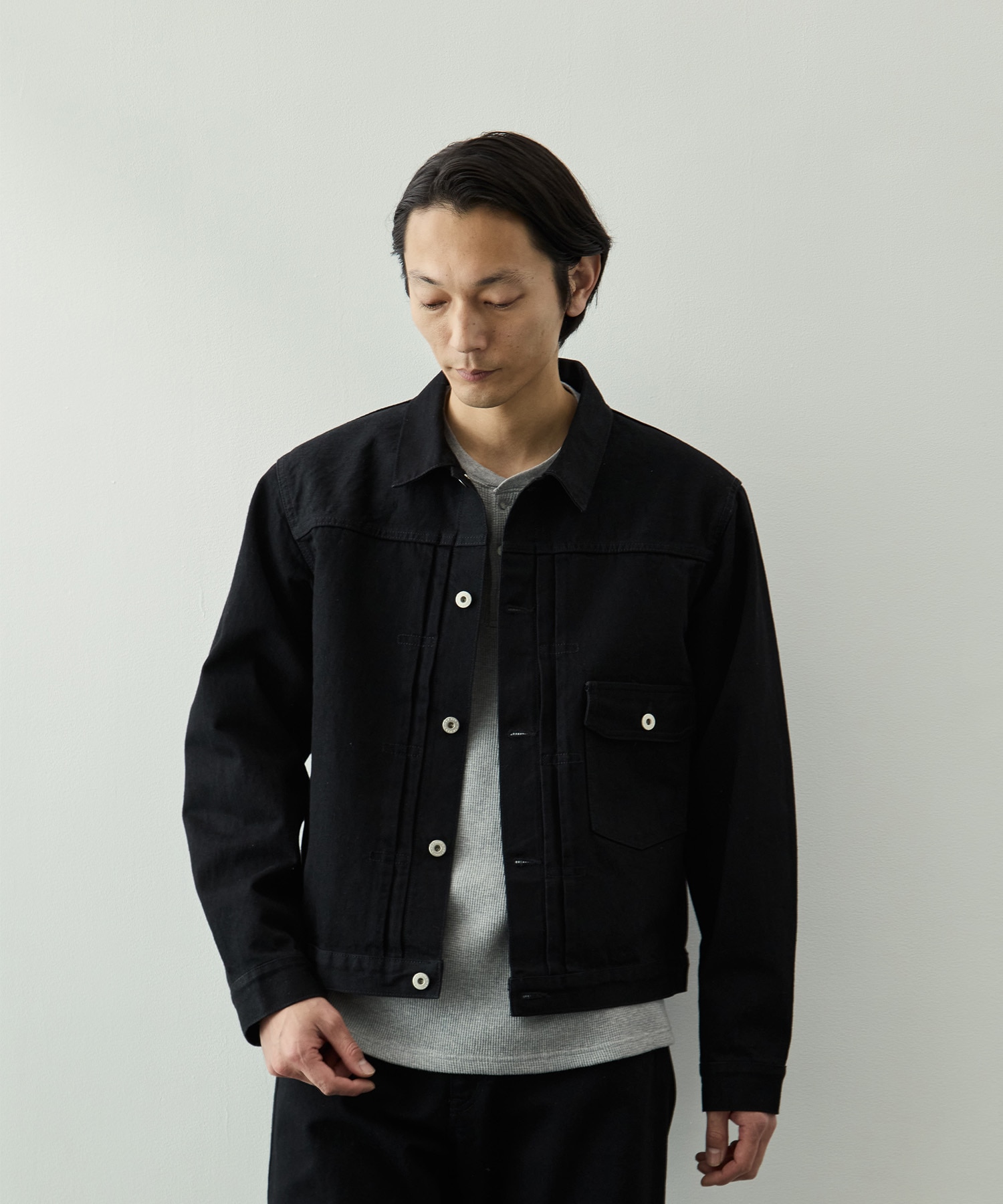 ヴィンテージスラブデニムジャケット KEY TIMEZ