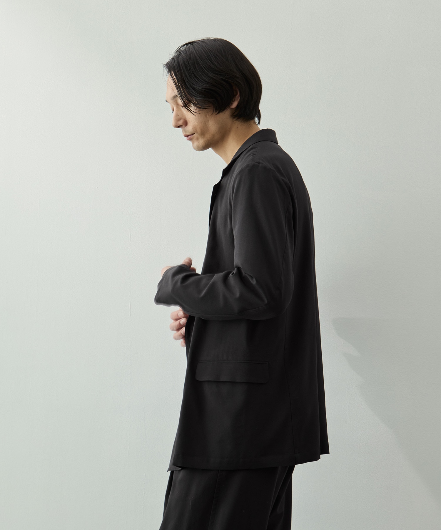 Wool Washer Tropical Double Breasted Jacket YOKE