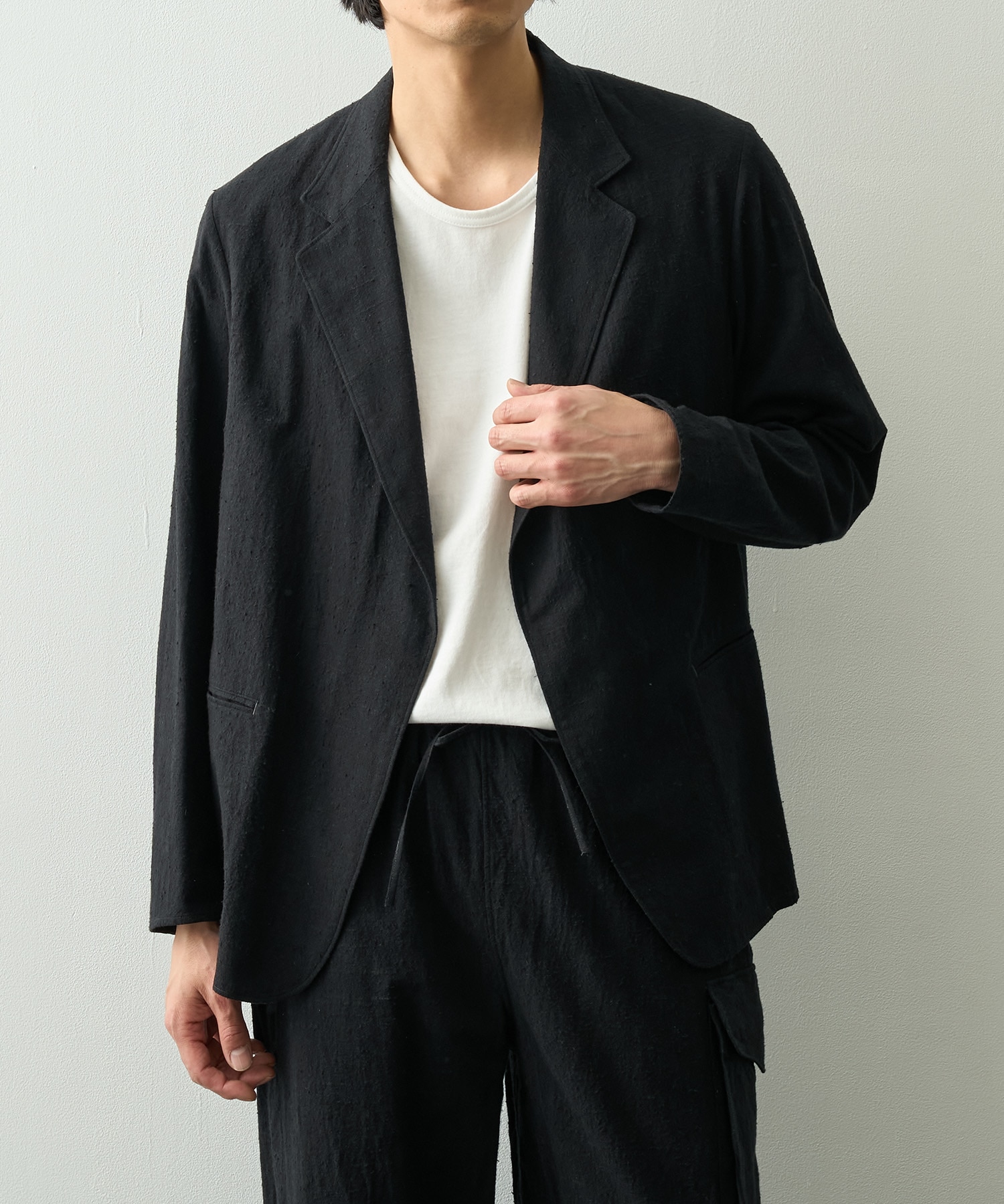 Silk/Cotton Nep Cardigan Jacket blurhms