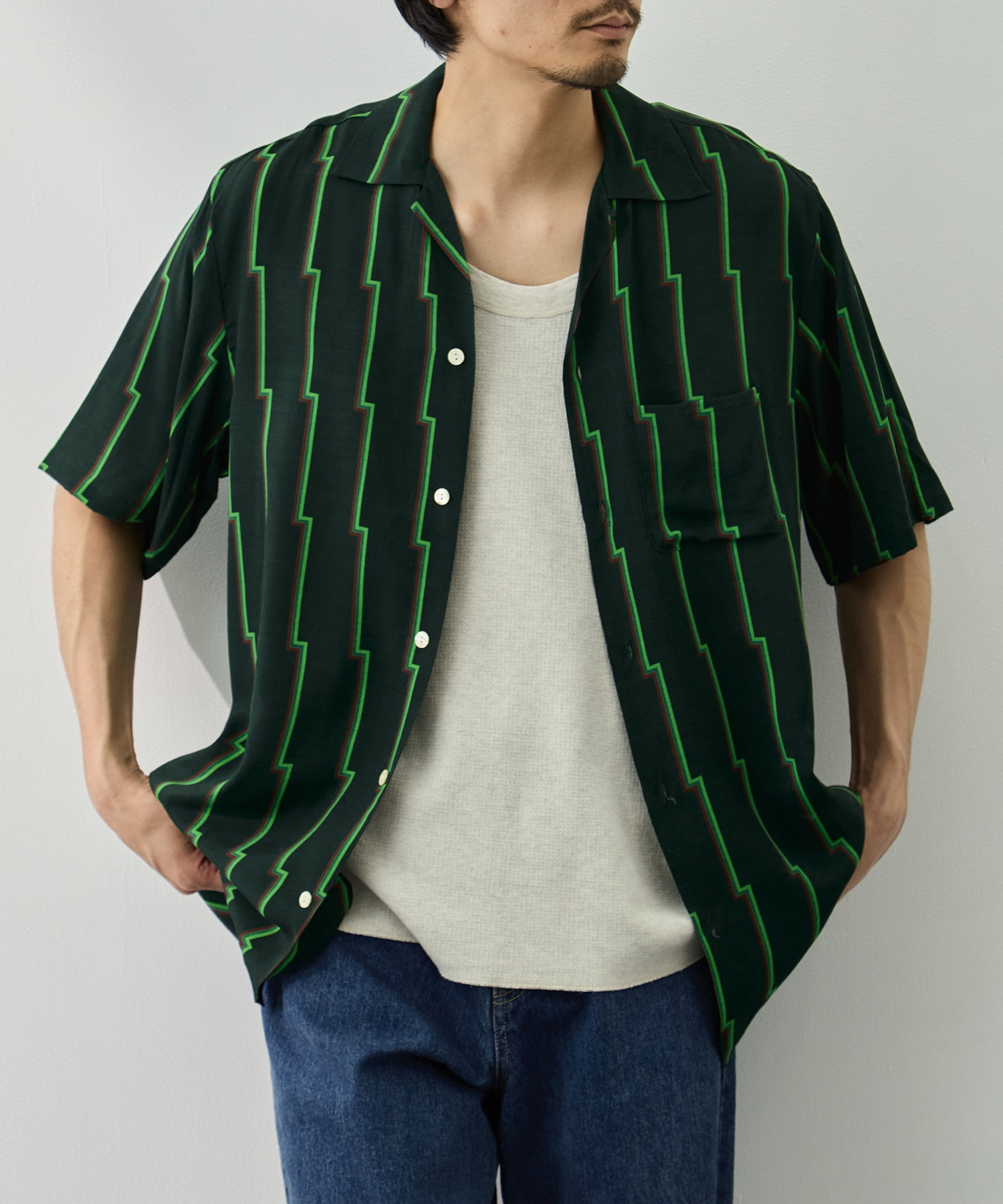 RAYON SHORT SLEEVE ALOHA SHIRT NIPOALOHA