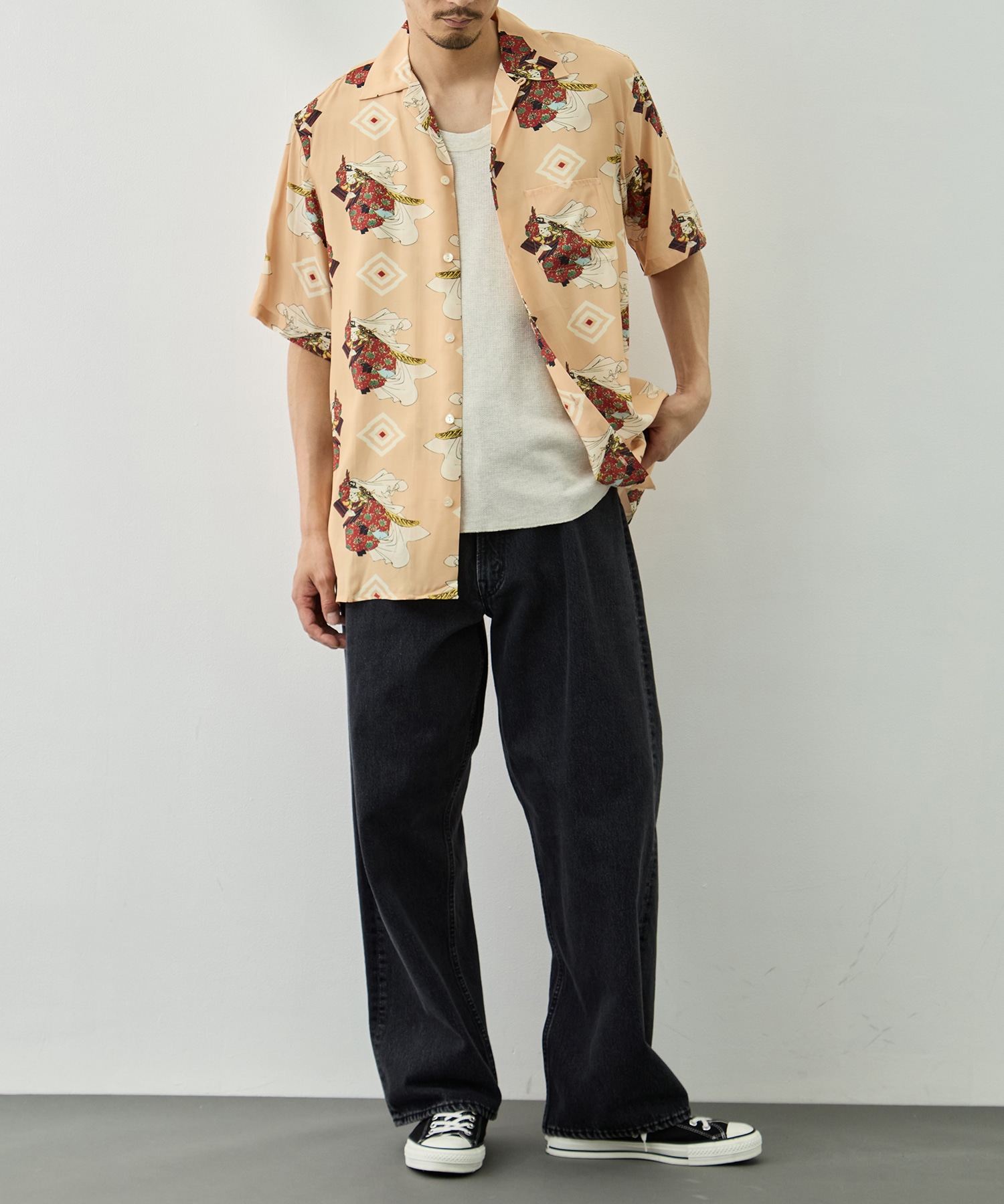 RAYON SHORT SLEEVE ALOHA SHIRT NIPOALOHA