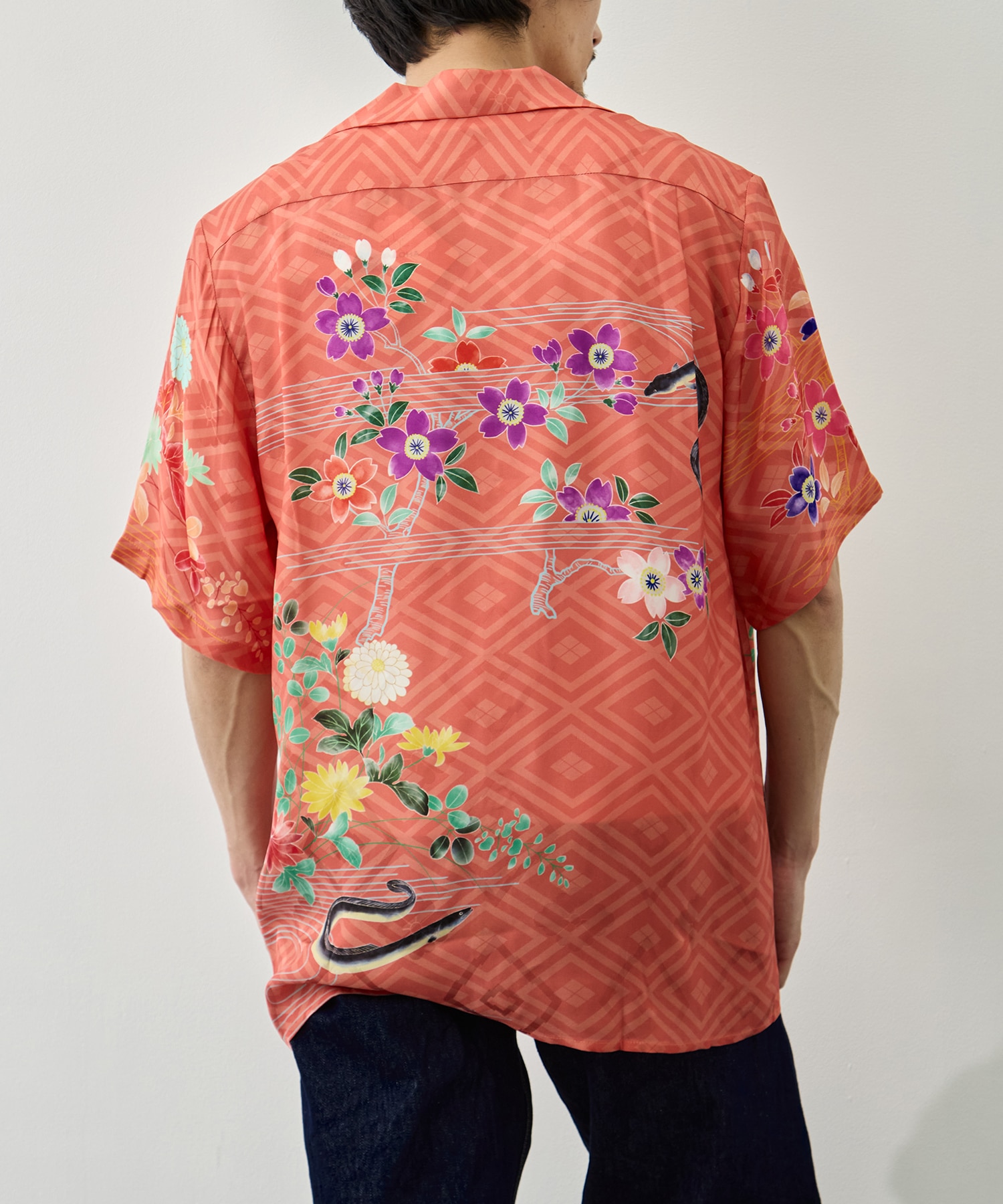 SILK CUPRO SHORT SLEEVE ALOHA SHIRT NIPOALOHA