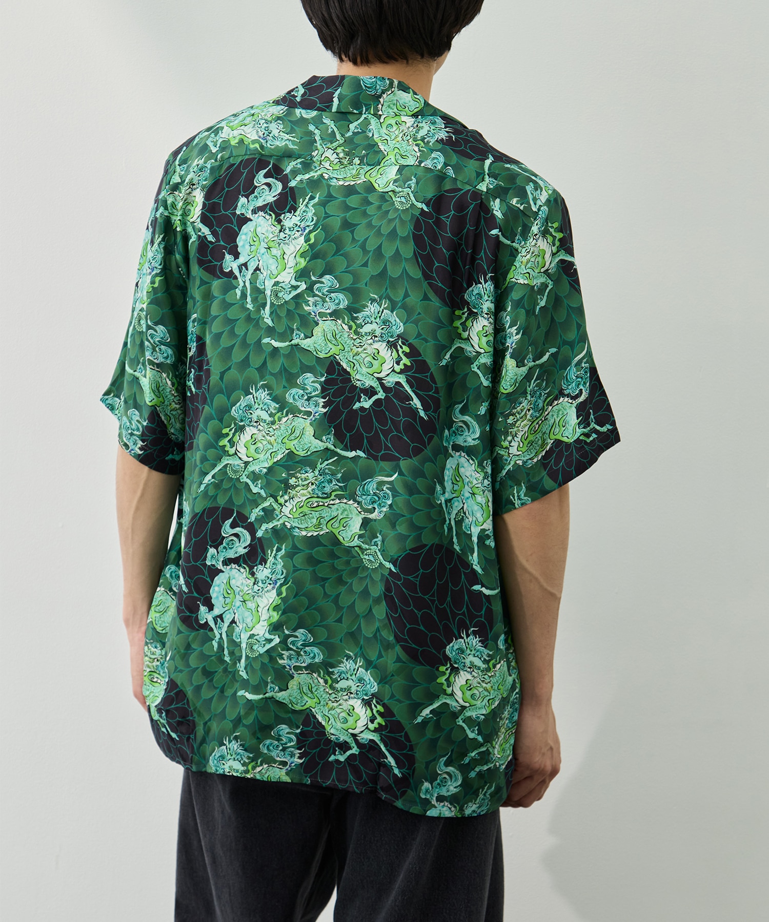 SILK CUPRO SHORT SLEEVE ALOHA SHIRT NIPOALOHA