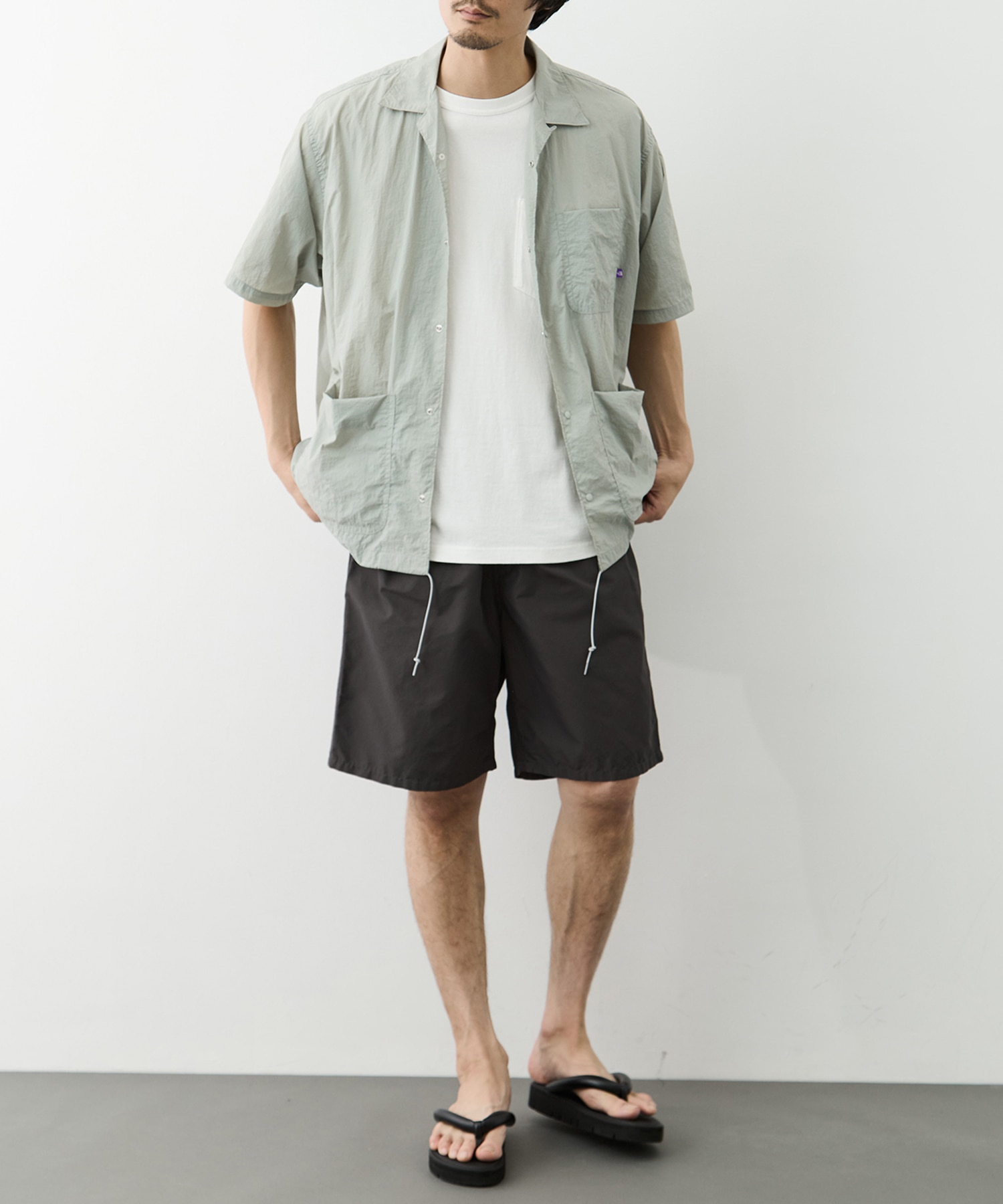 Nylon Taffeta Field S/S Shirt THE NORTH FACE Purple Label