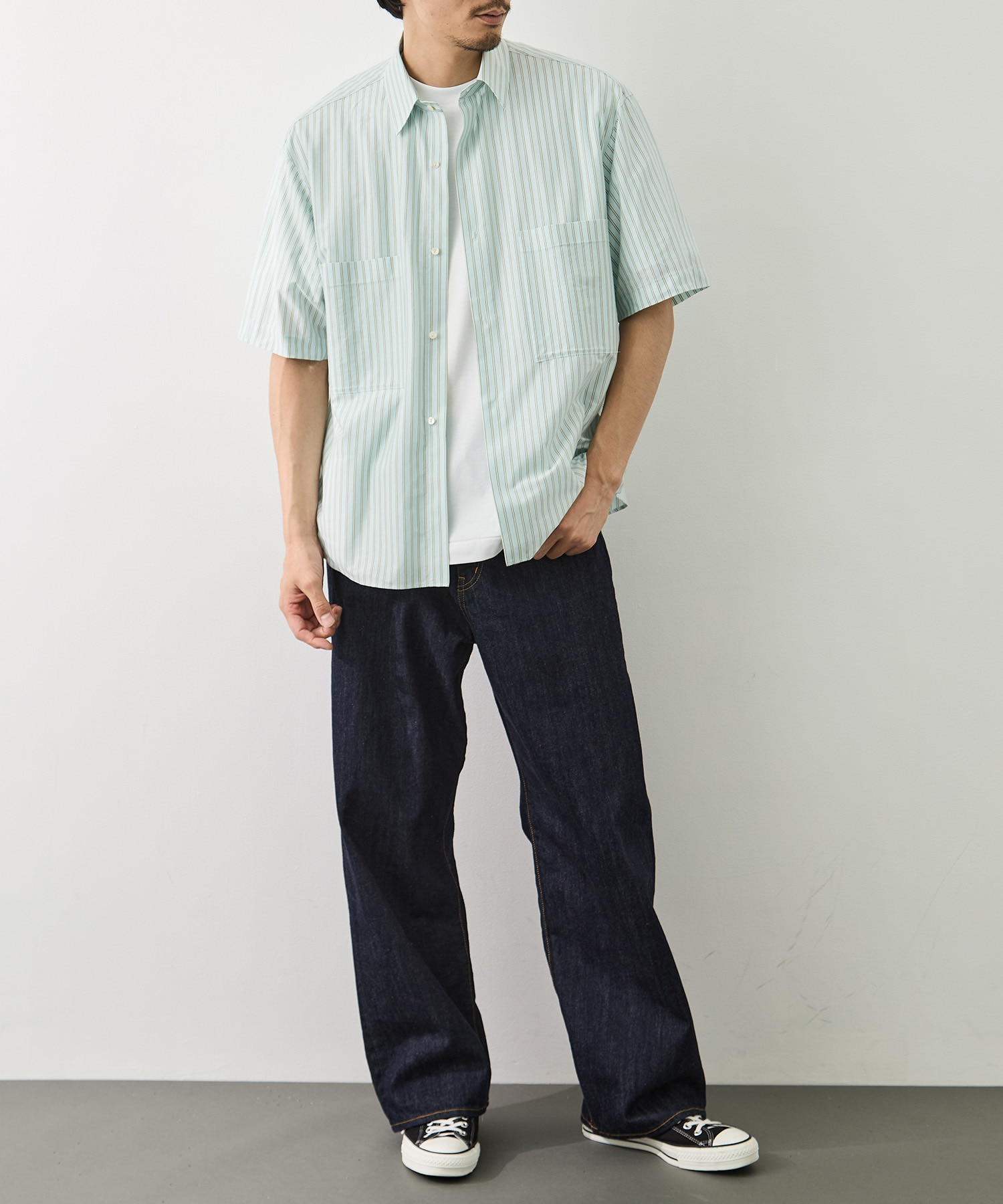 Double Pocket Half Sleeve Shirt GOOD PEOPLE GOOD STITCHING GOOD PRODUCT