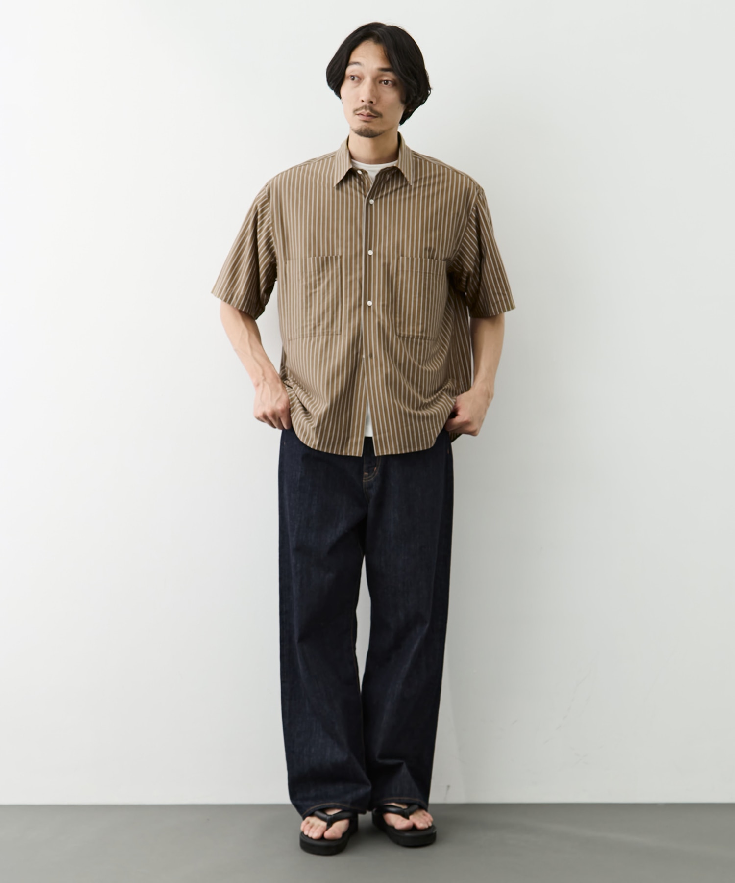 Double Pocket Half Sleeve Shirt GOOD PEOPLE GOOD STITCHING GOOD PRODUCT